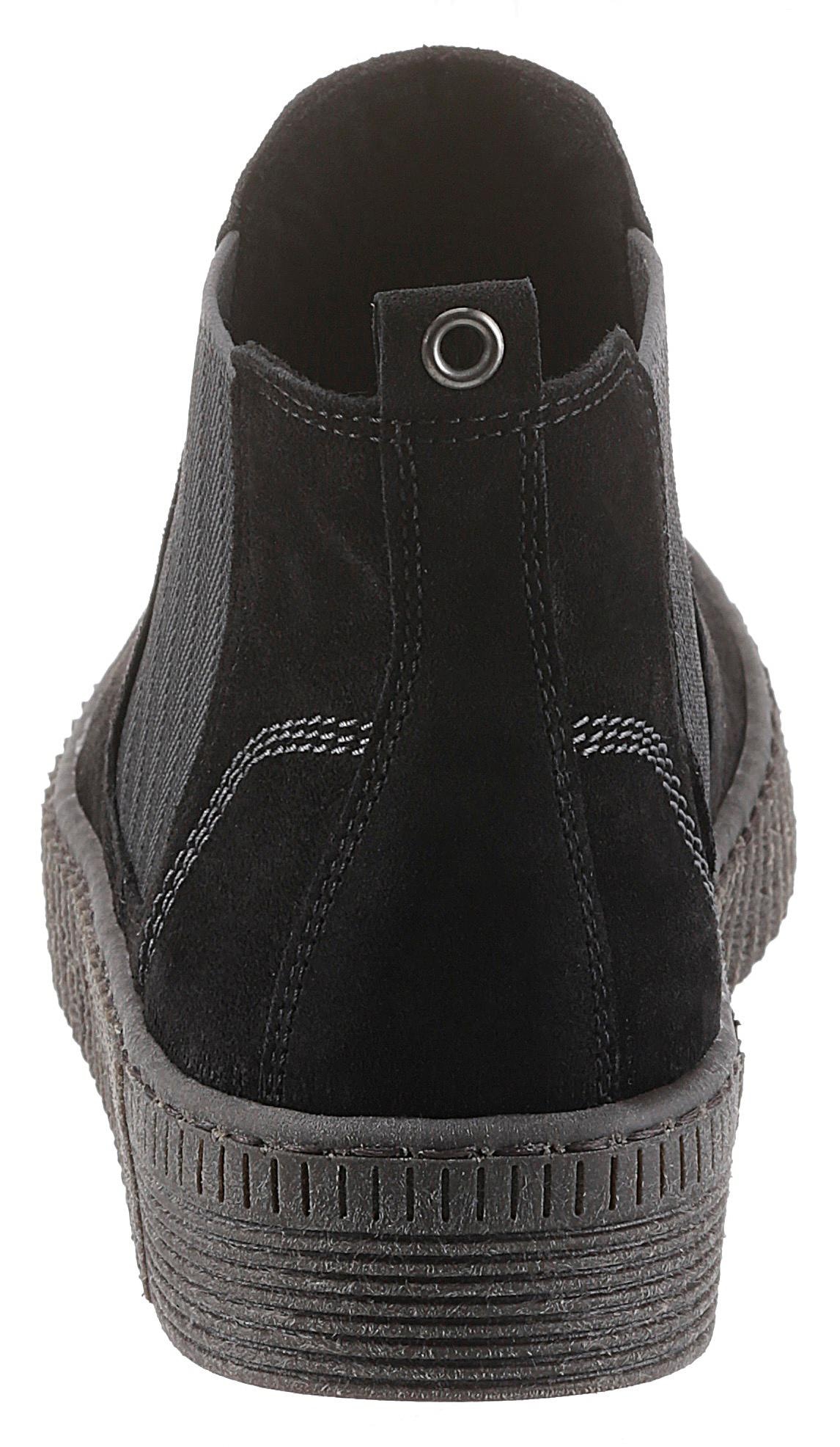 Gabor Chelseaboots  , Plateau, Stiefelette, Schlupfschuh mit dezenten Kontrastnähten