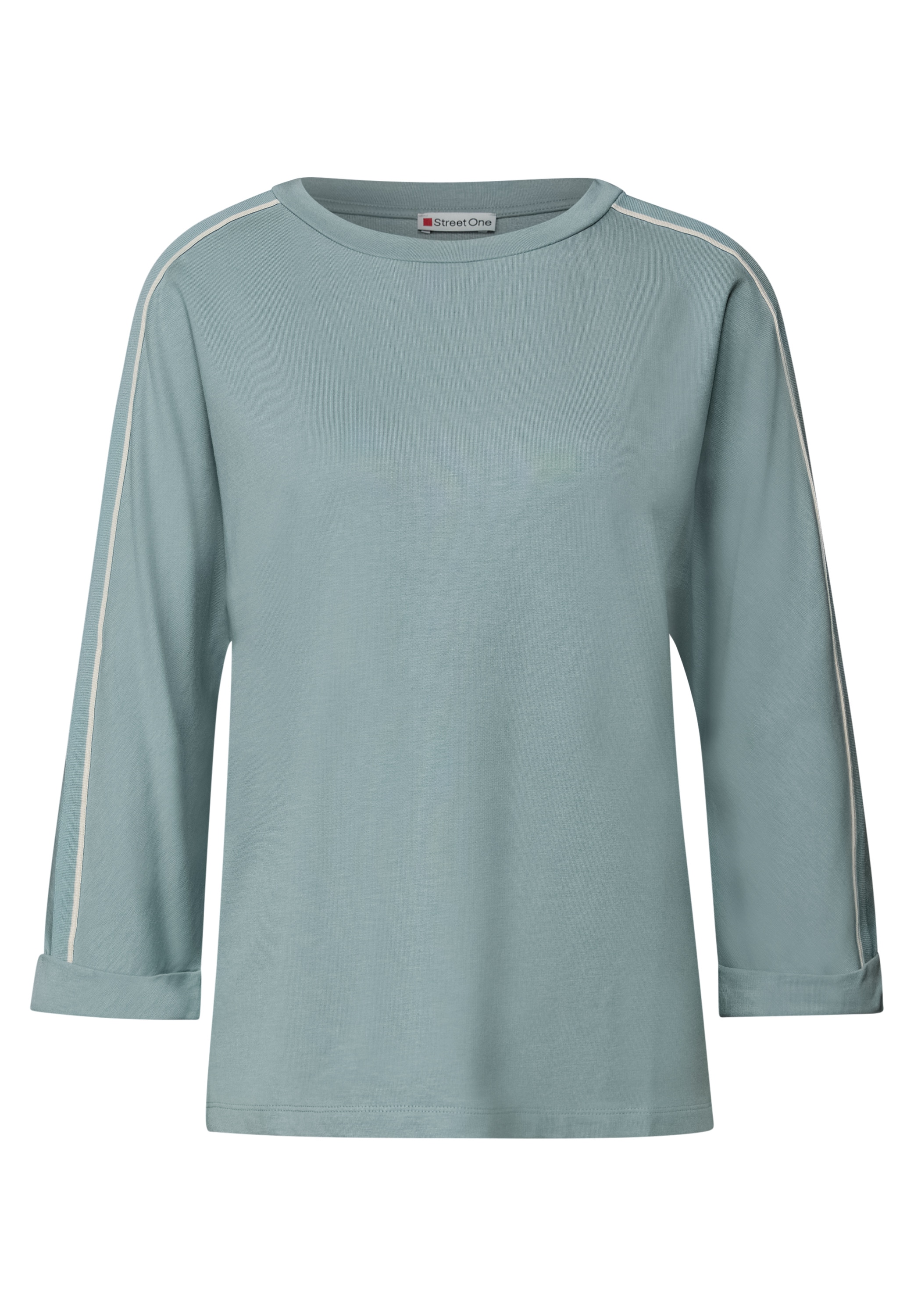 STREET ONE T-shirt à manches 3/4 mit Galonstreifen