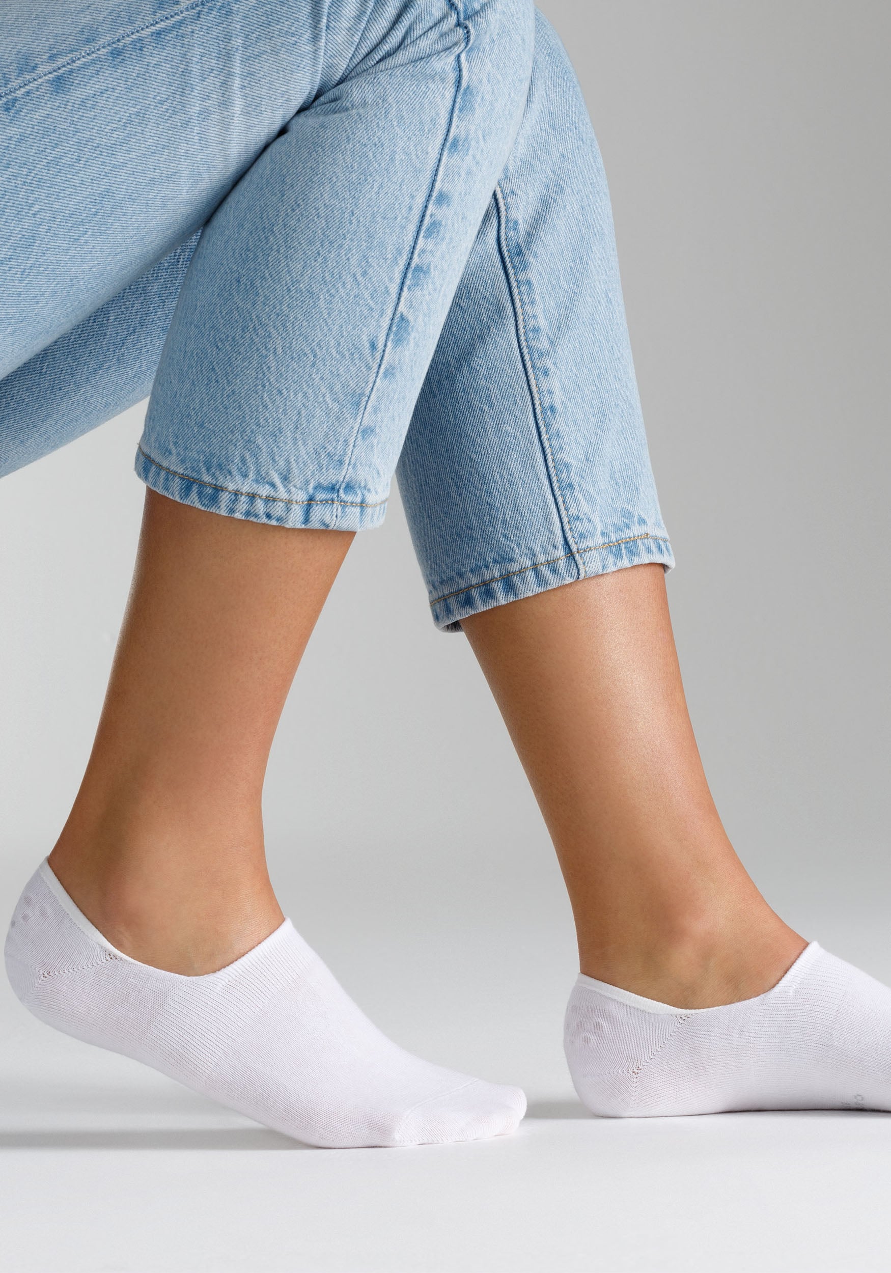 Camano Füsslinge »comfort« 4er Pack, 4 Stk. tlg. mit verstärkter Ferse für Langlebigkeit