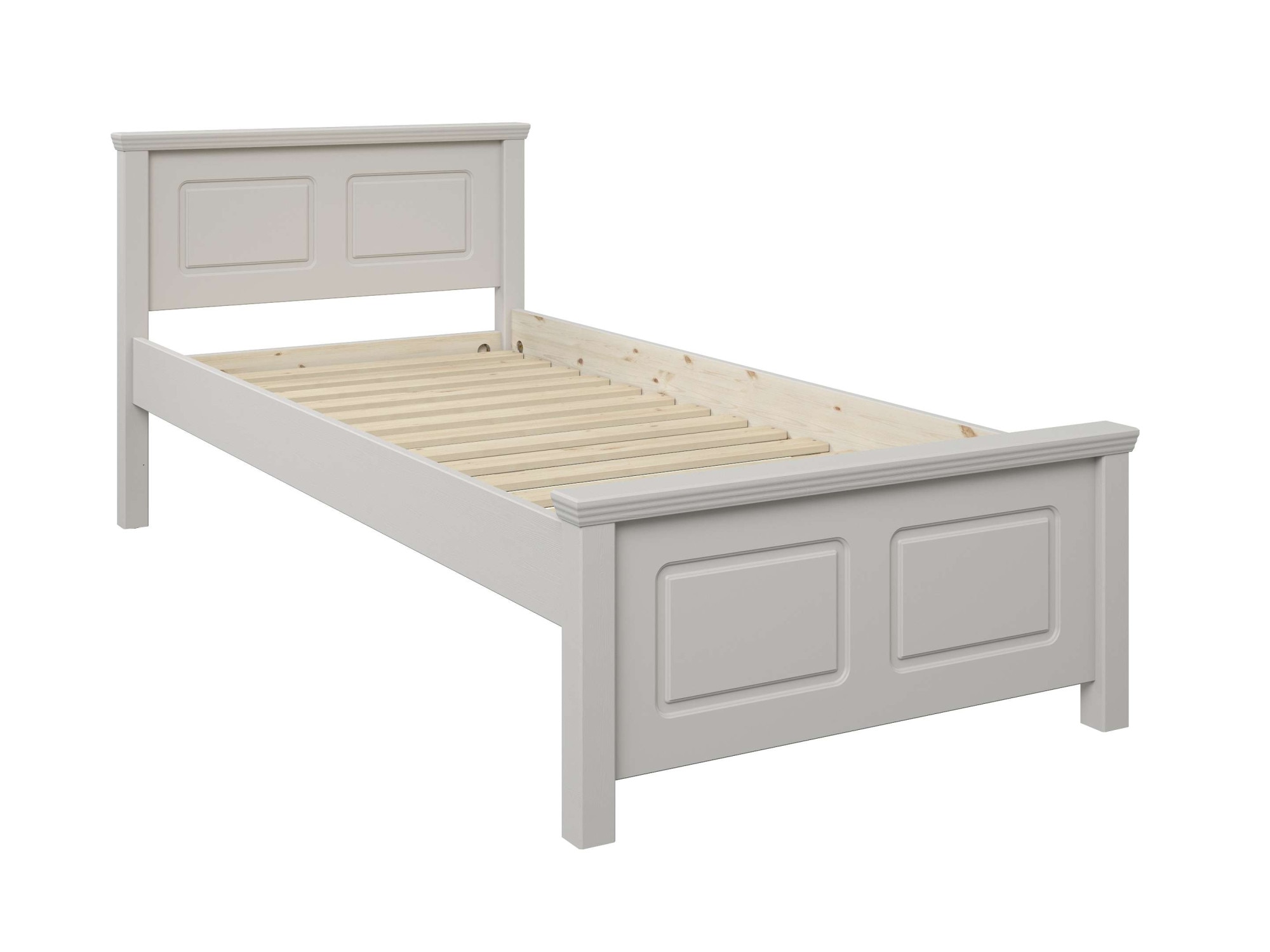 GOODproduct Massivholzbett »ERIK' , Made in Europe, optional mit Schublade, Massivholz Kiefer« FSC® zertifiziert,  in mehreren Grössen, Landhausstil mit Kassettenoptik