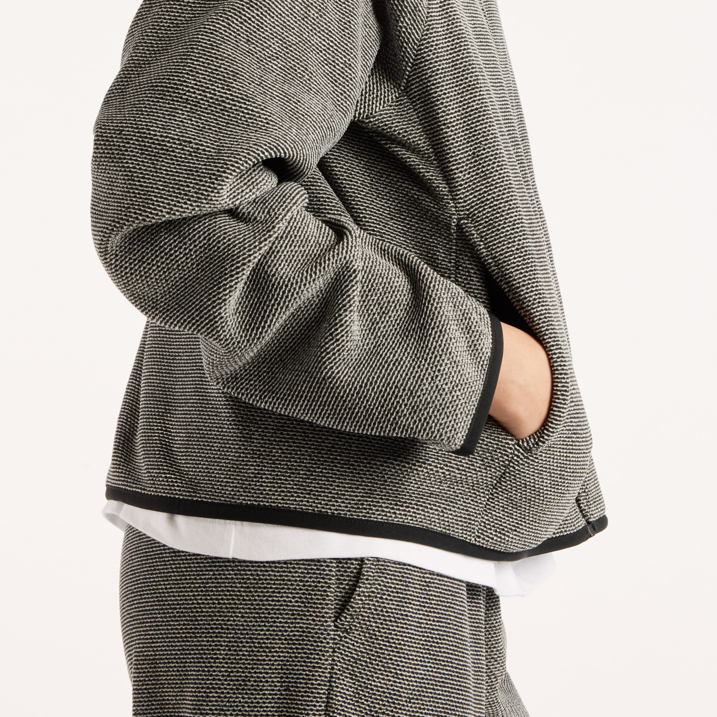 New Balance Veste d'entraînement »TEXTURED FLEECE FULL ZIP« für Erwachsene konzipiert, aus Polyester