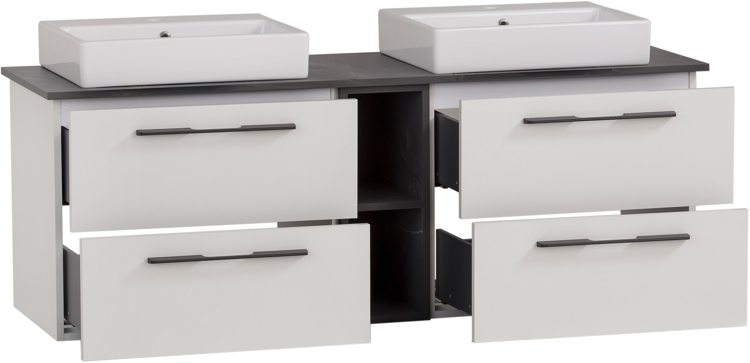 Schildmeyer Waschtisch »Maxim, Mattweiss + Marmor« 5 Stk. tlg. Made in Germany