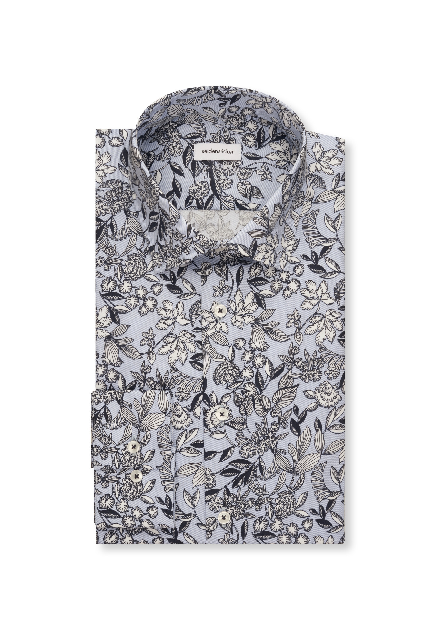 seidensticker Chemise d'affaires »Slim« Slim 1/1 Kentkragen Druck