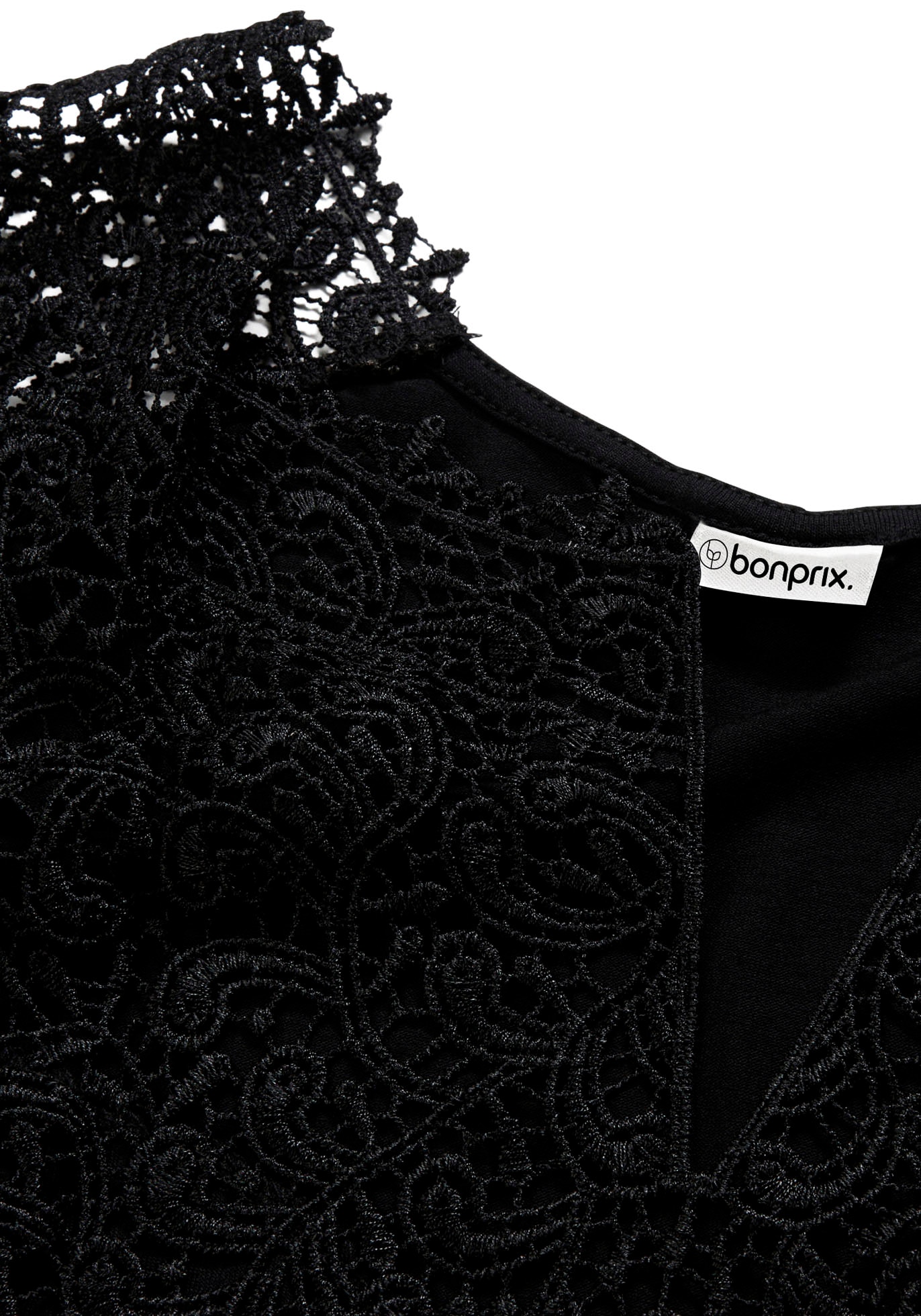 bonprix Haut de chemise »Top aus fliessendem Viskose-Mix« figurenbetonte Passform, ärmelloses Design, eleganter Stil