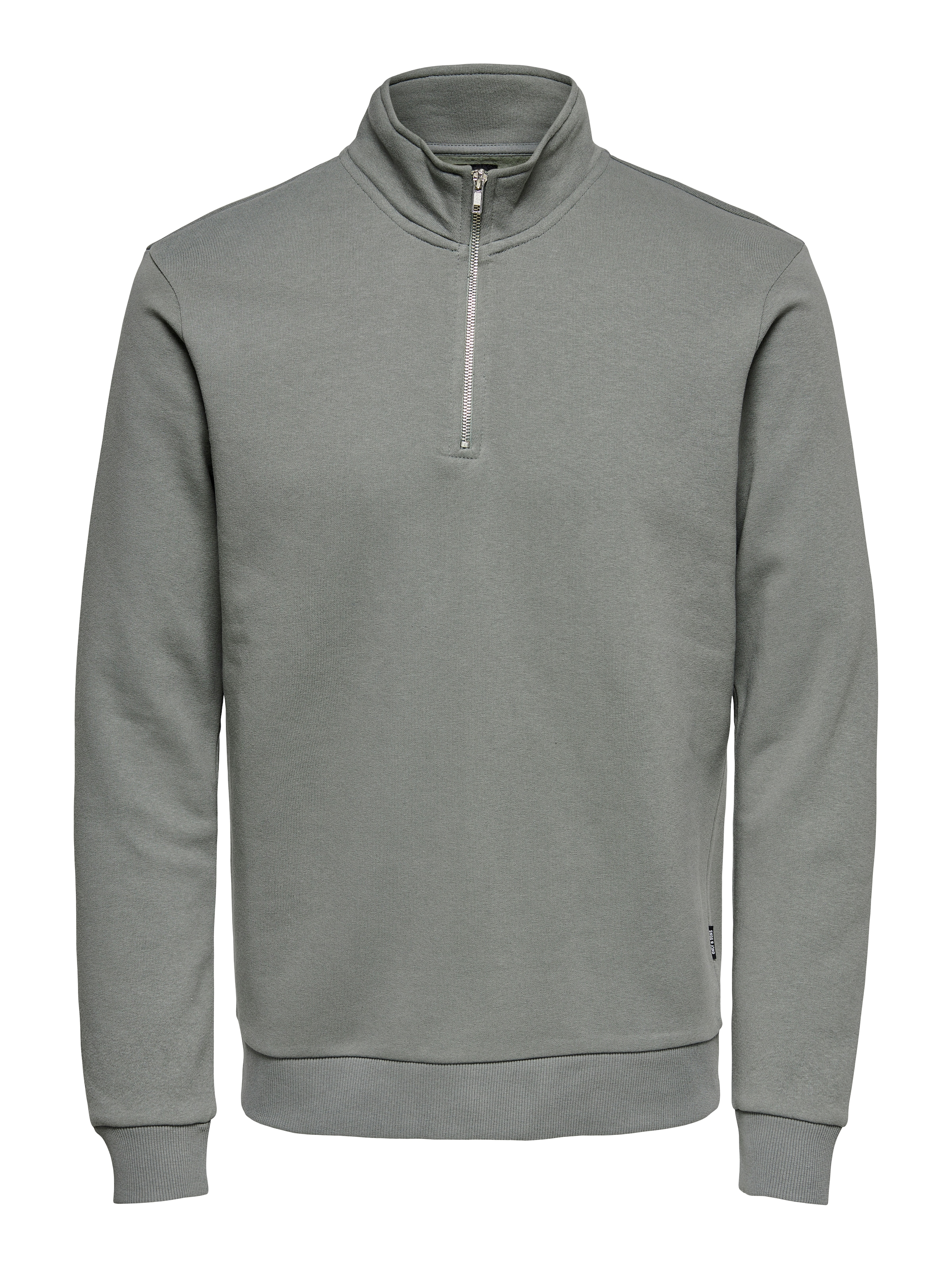 ONLY & SONS Sweat-shirt »ONSCERES HALF ZIP SWEAT«, mélange coton, coupe régulière
