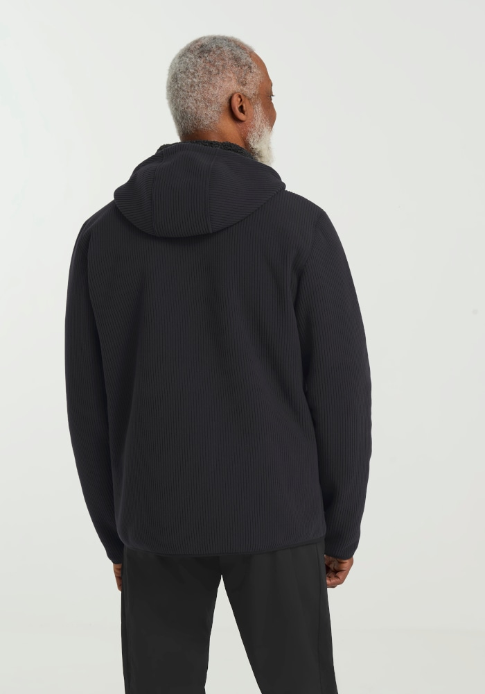Jack Wolfskin Fleecejacke »LAKE RIDGE HOODED JKT M« mit Kapuze windabweisend, mit hochschliessendem Kragen