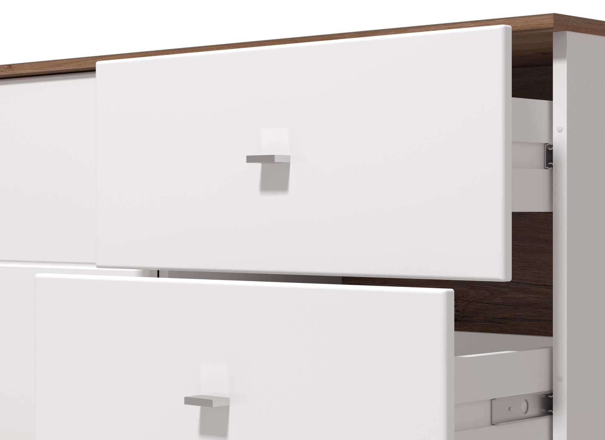 INOSIGN Tableau TV »Burgundy Lowboard, TV-Schrank, TV-Ständer, Hochglanzfronten« Hochglanzfronten und eine Innenausstattung in Flagstaff Eiche