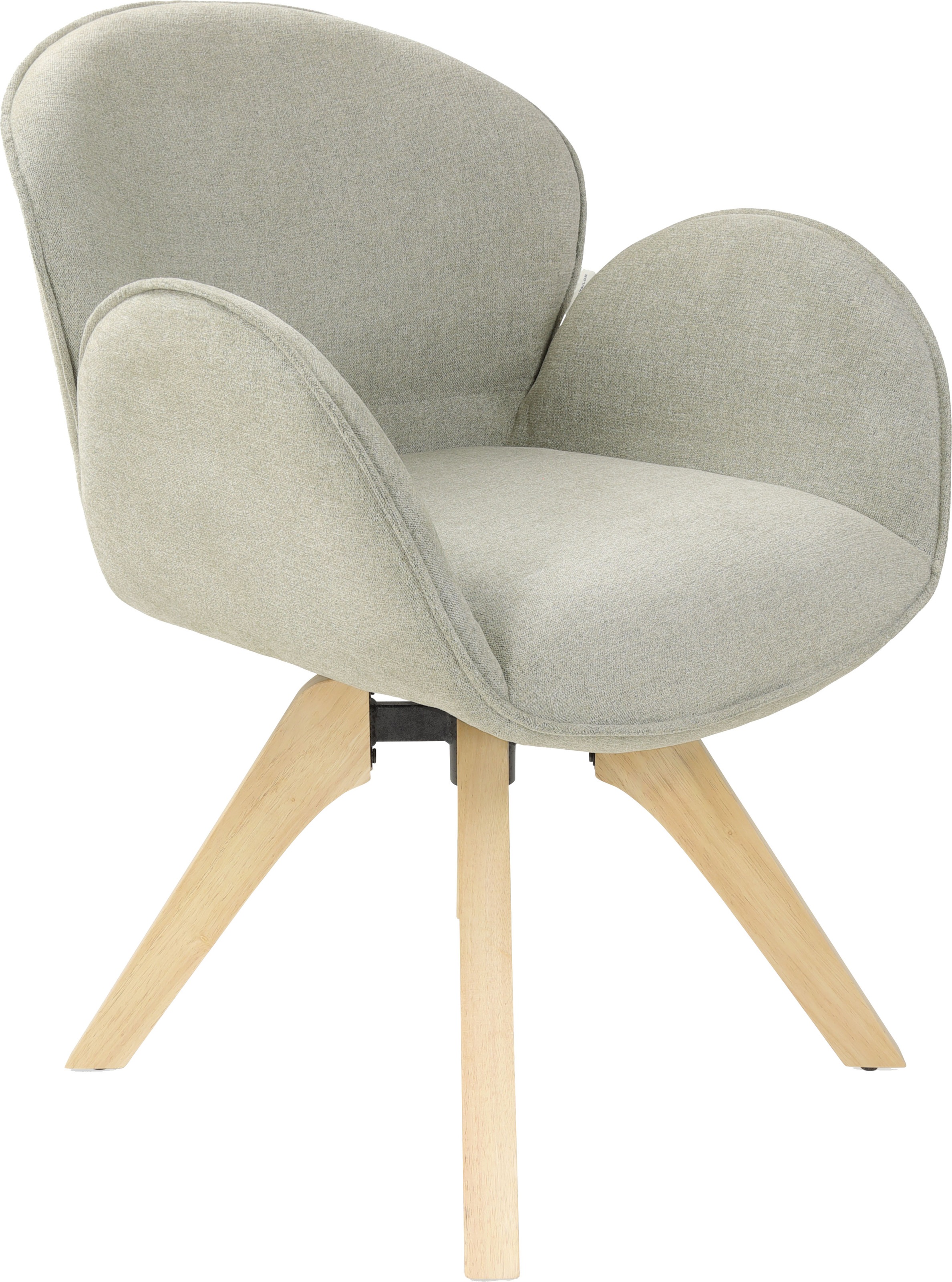 TOM TAILOR HOME Chaise avec accoudoirs »WINGS ARMCHAIR« (Set) 2 cuismit Armlehnen, drehbar, Rückholfunktion, Massivholzgestell