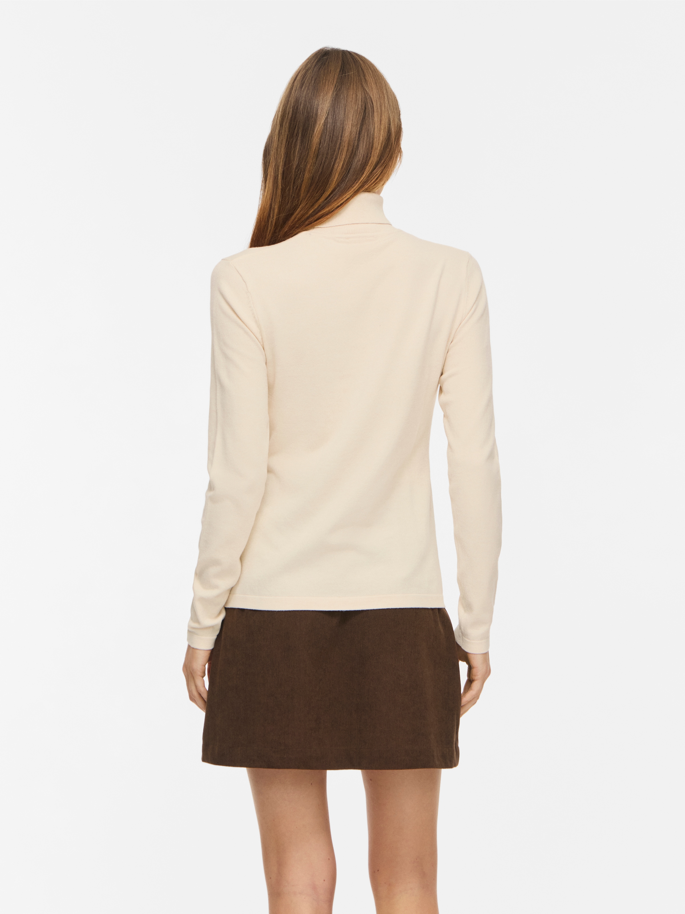 Vila Pull à col roulé »VIMALU ROLLNECK L/S KNIT TOP NOOS« mélange de matériaux