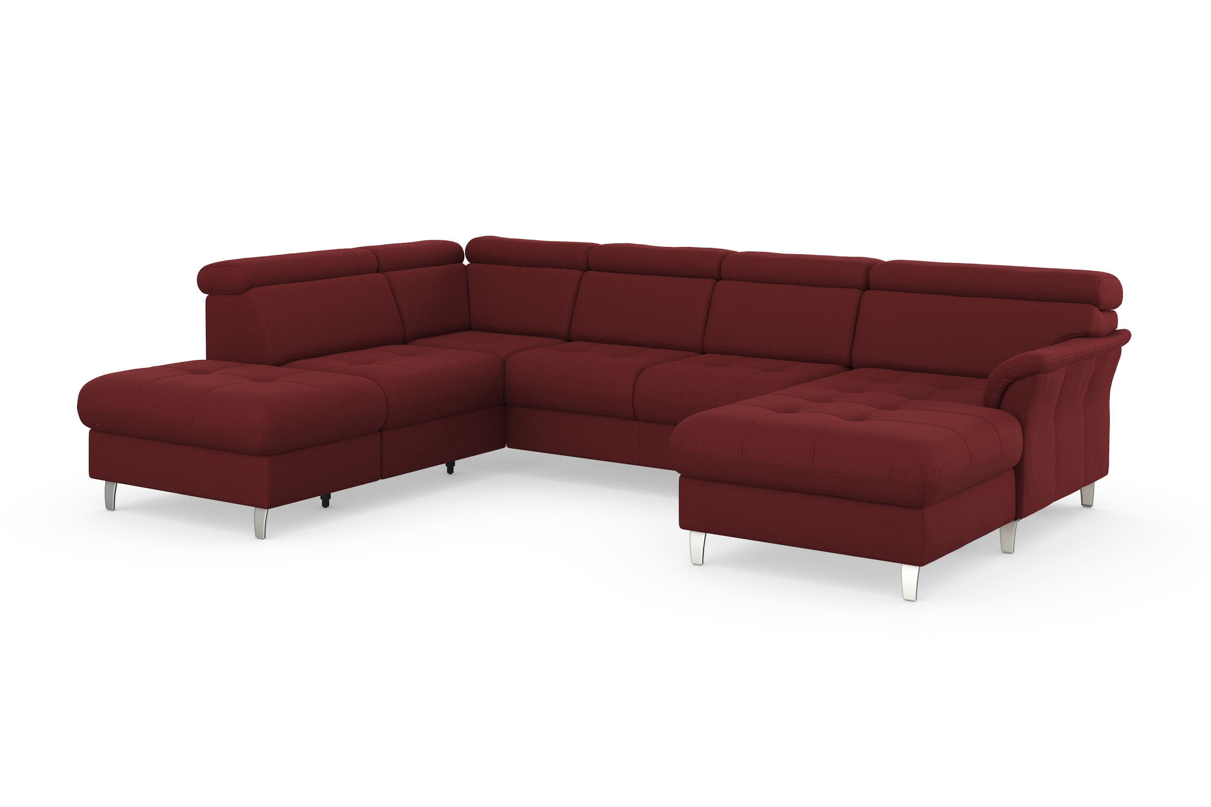 sit&more Paysage de salon »Marano U-Form« inklusive Kopfteilverstellung, wahlweise mit Bettfunktion, Bettkasten