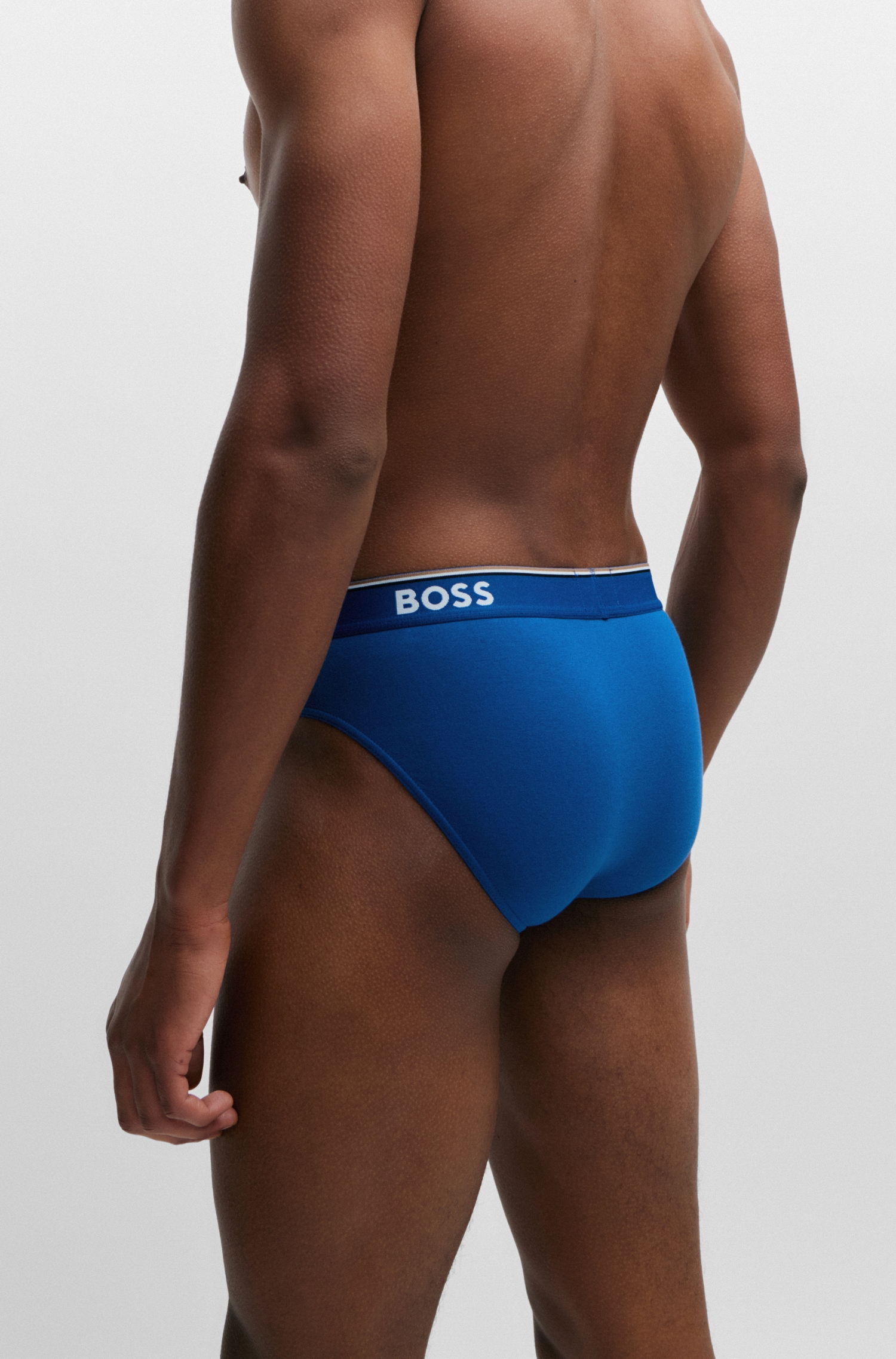 BOSS Slip »Brief 3P Power« 3 Stk. Elastikbund mit Logo