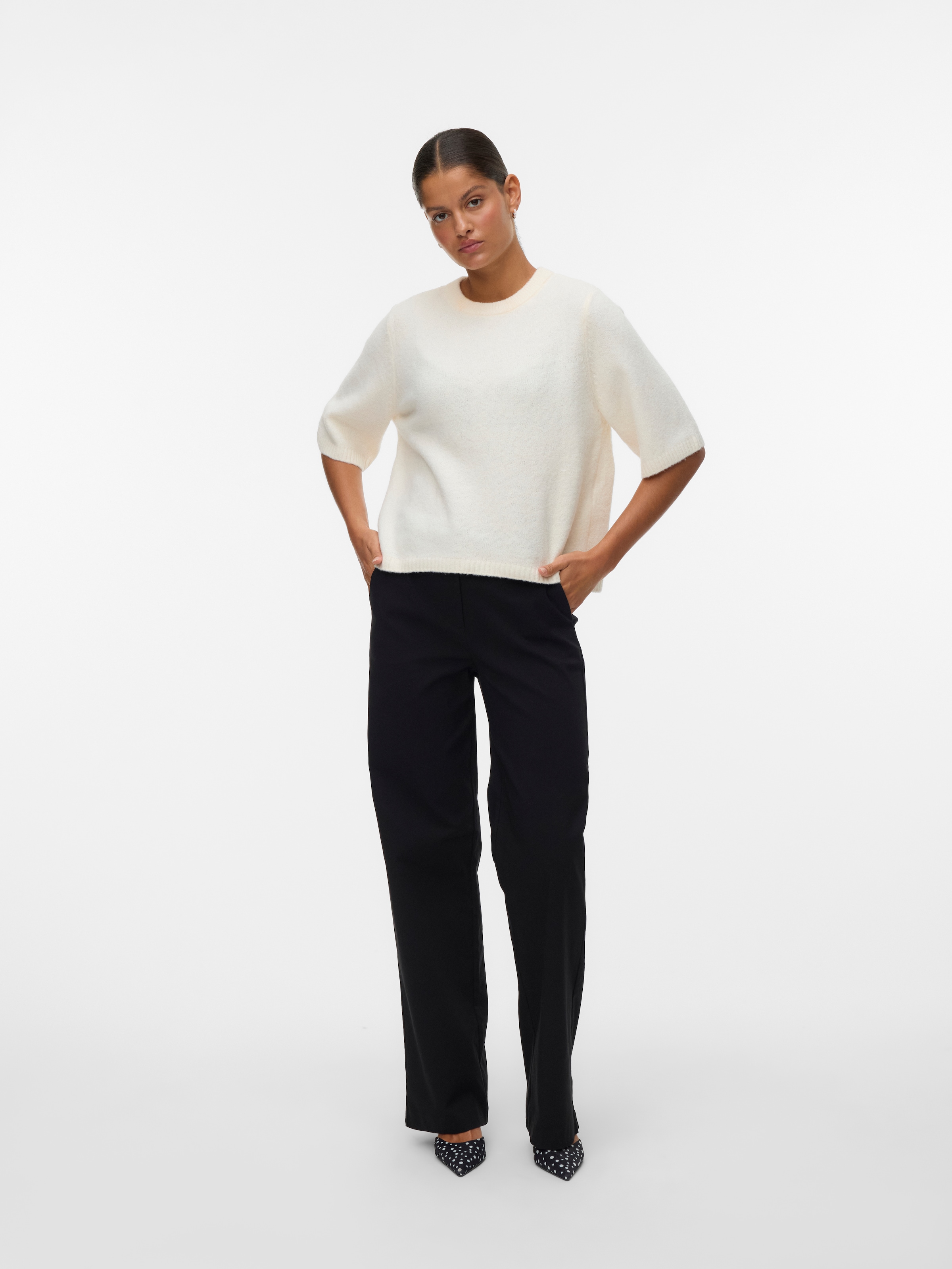 Vero Moda Pull à col rond »VMBOOM 2/4 O-NK OVERSIZE PULLOVE GA NOOS«