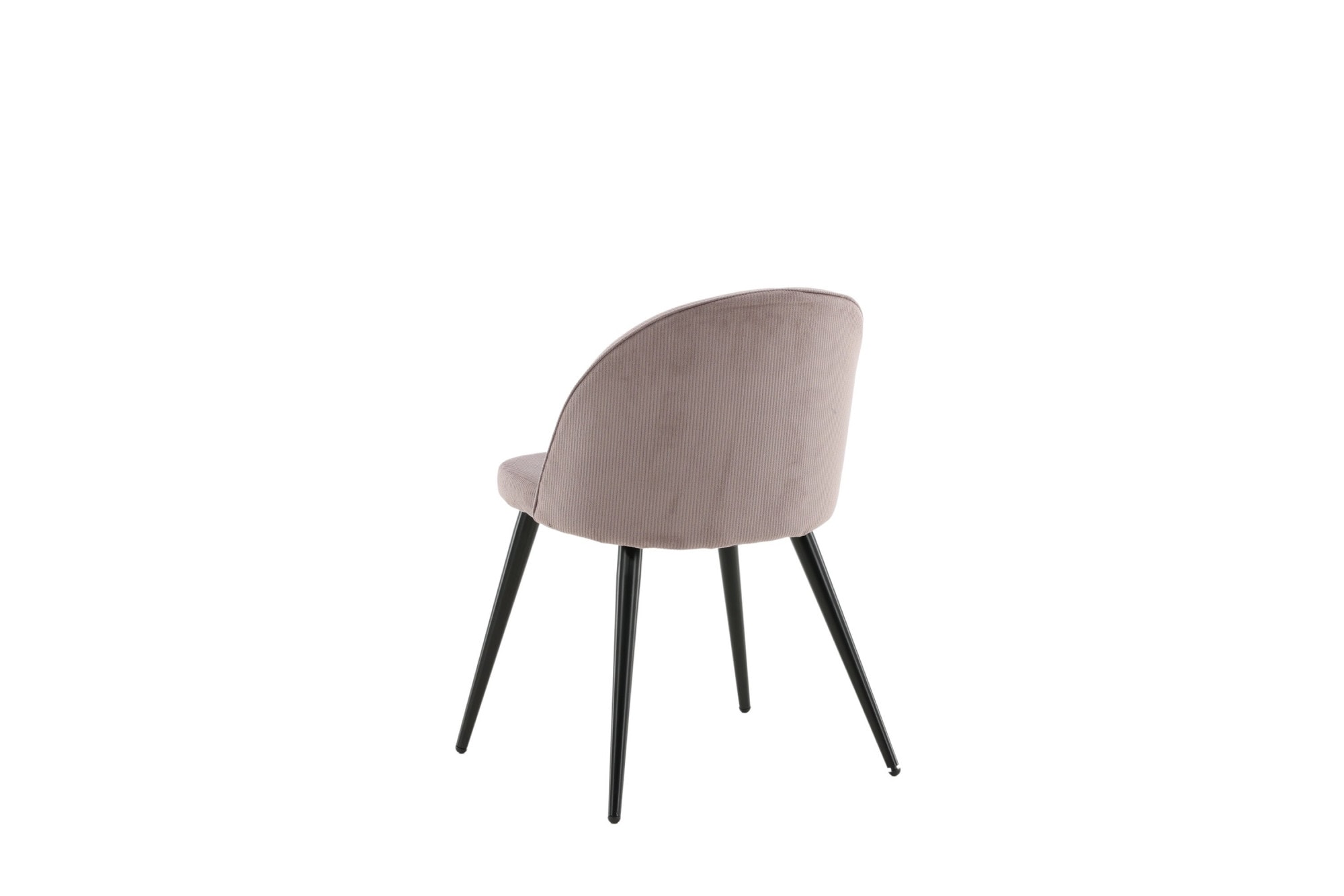 Venture Home Esszimmerstuhl »Velvet, 2er-Set Esszimmerstühle in Hellgrau-Cord, 150 kg belastbar« () 2 Stk.Polsterstuhl, Manchester-Bezug, schwarze Metallbeine, weich