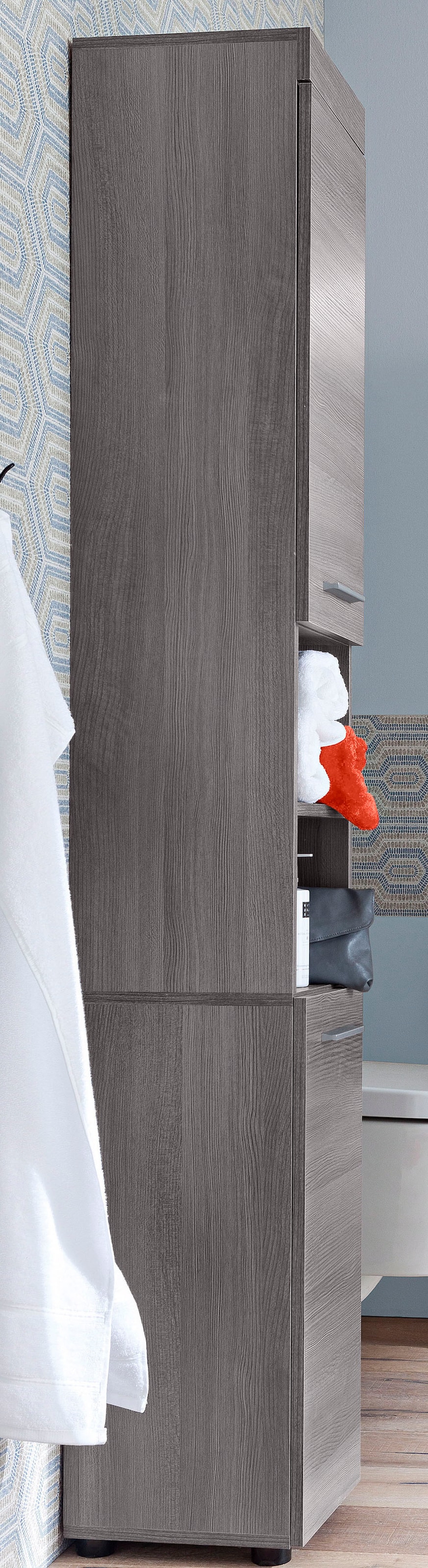 welltime Armoire haute »Royan« Hochschrank mit 2 Türen & 2 Fächern - (B/T/H) 30/31/190 cm