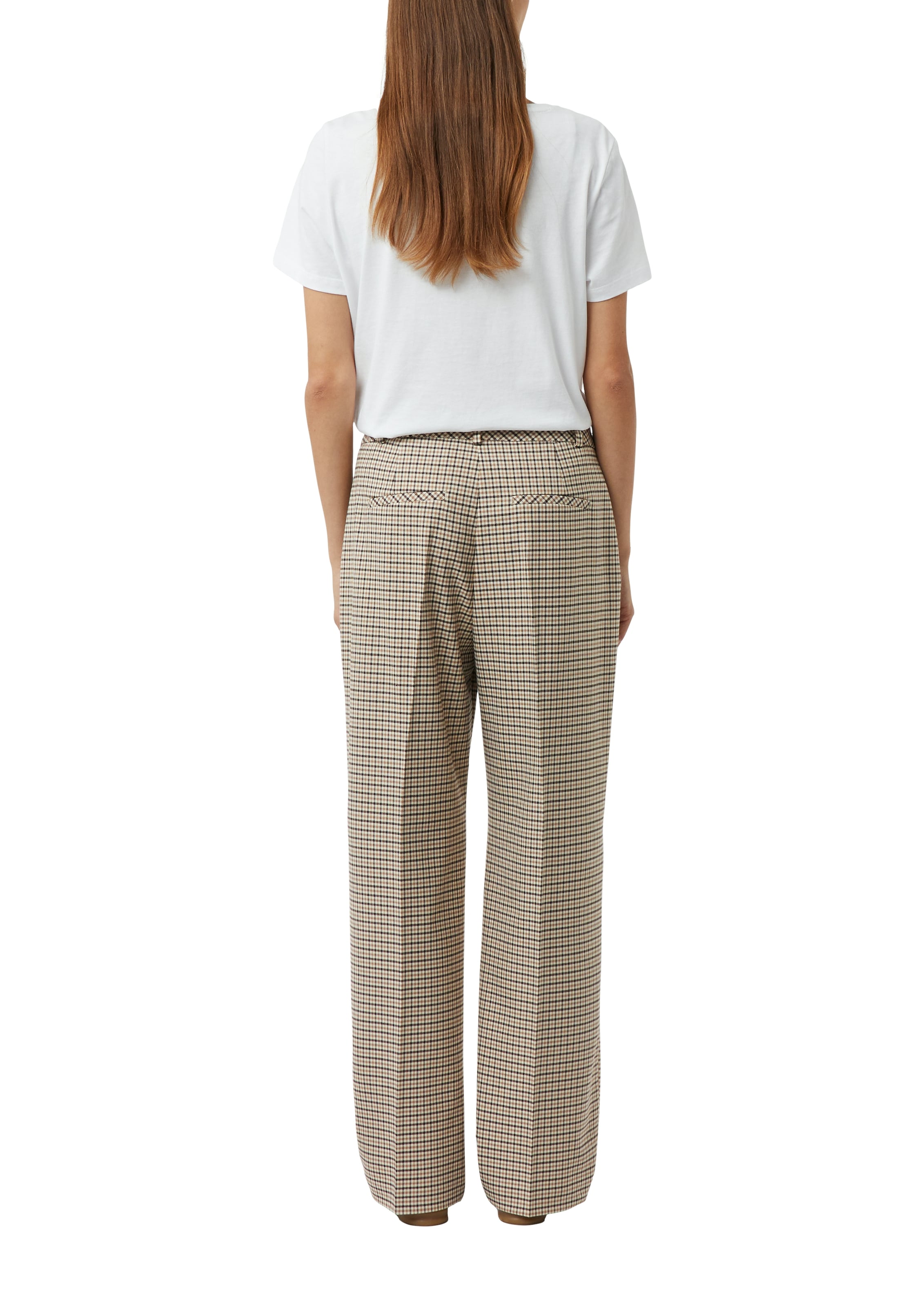 Comma Stoffhose  mit Karo Muster