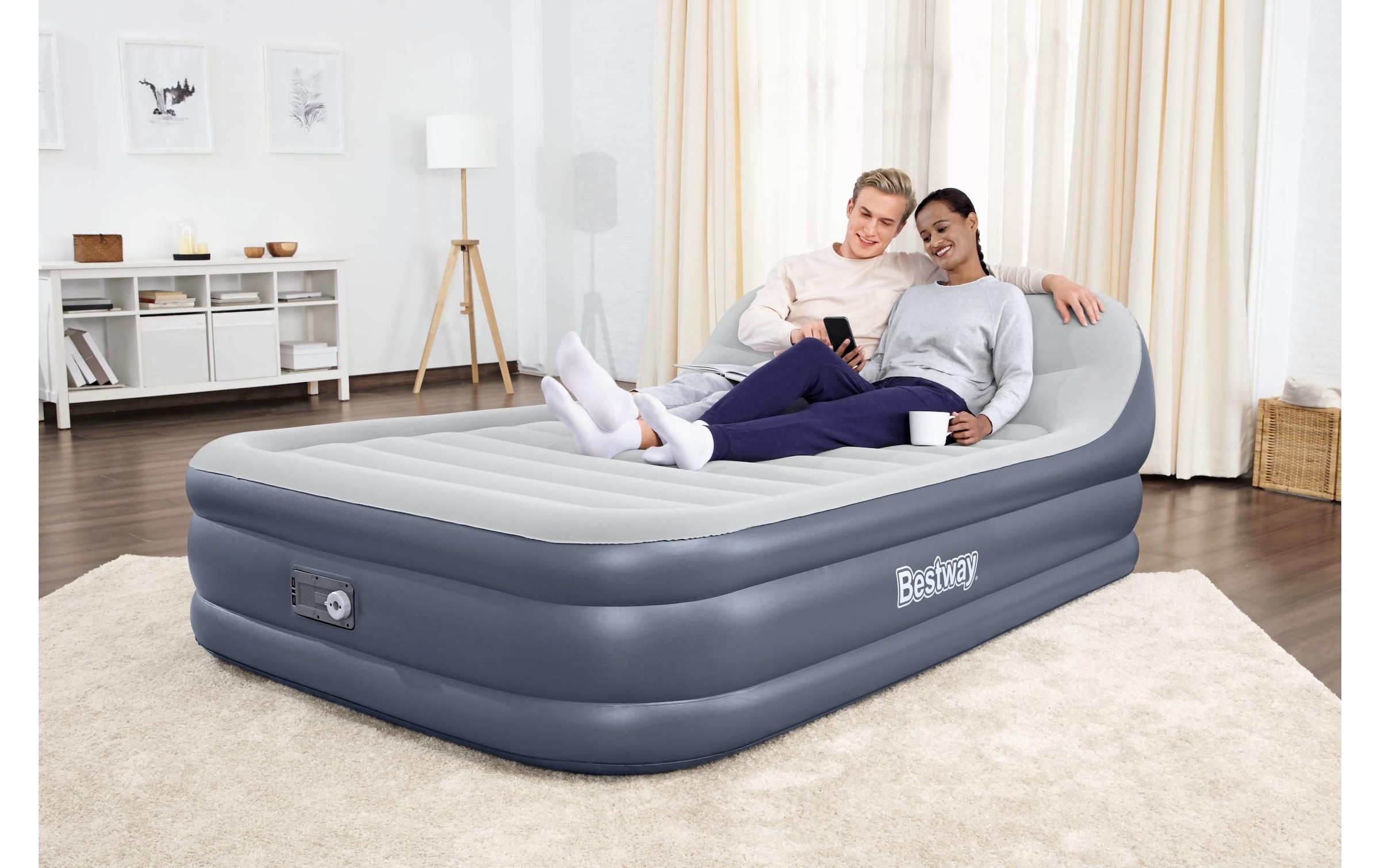 Bestway Lit à air »Tritech Sleekflow Headboard 226 x 152 cm«