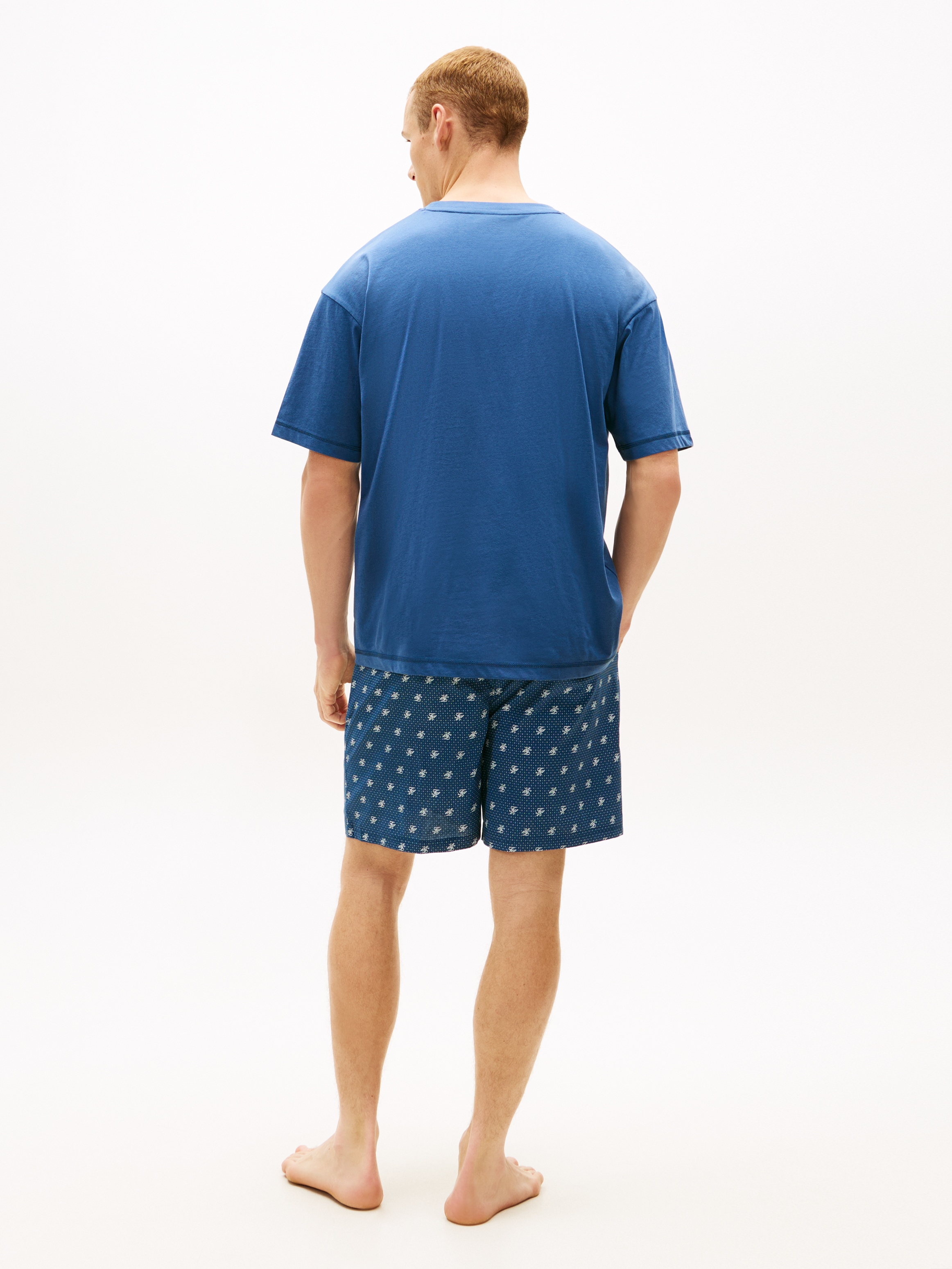 Tommy Hilfiger Underwear Shorty pyjama original avec short et imprimé