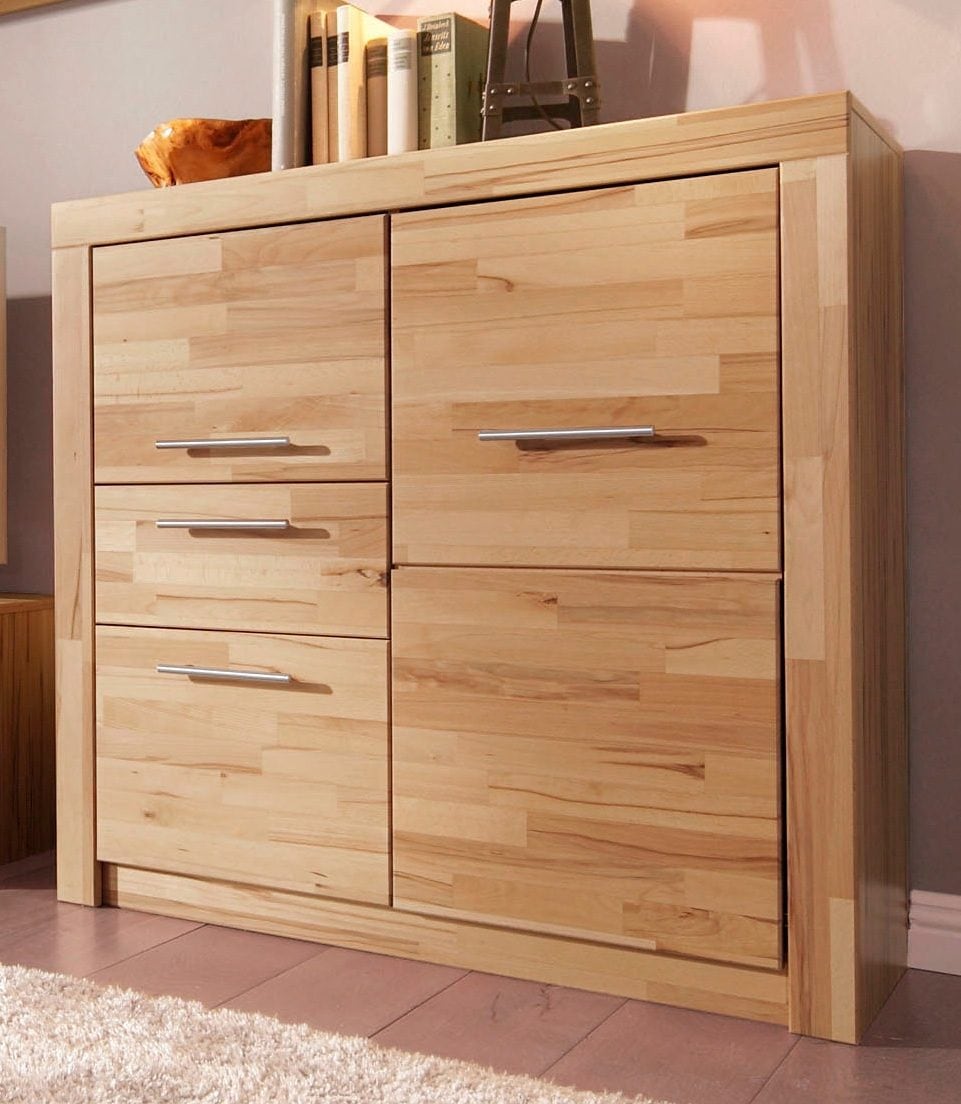 VOGL Möbelfabrik Kommode »Toronto« in 2 Breiten, teilmassiv, Rahmenoptik, Made in Germany