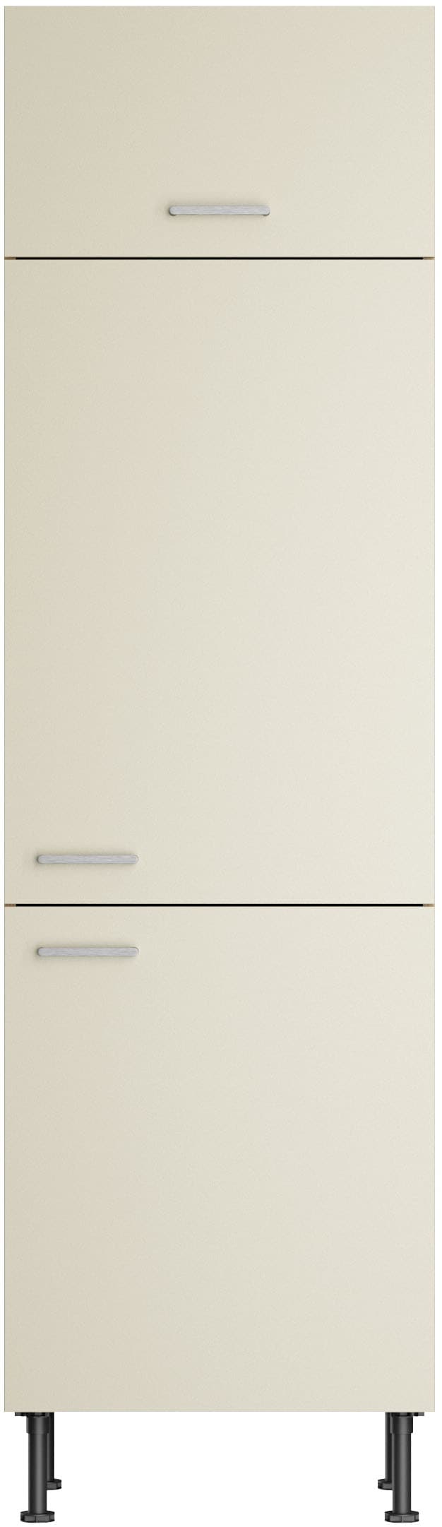 KOCHSTATION Kühlumbauschrank »KS-Lucy« Breite 60 cm, m. 2 Türen, 1 Klappe, Soft-Close, höhenverstellbare Füsse