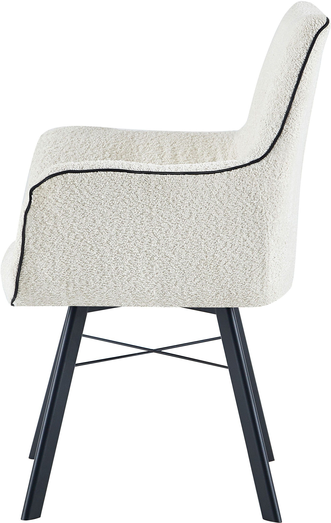 Kayoom Chaise avec accoudoirs »Stuhl Allie 125, mit Armlehne, 180° drehbar, mit Rückholautomatik« () 1 cuis180°-drehbar mit Auto-Rückholfunktion,einfaches Aufstehen mit Armlehne