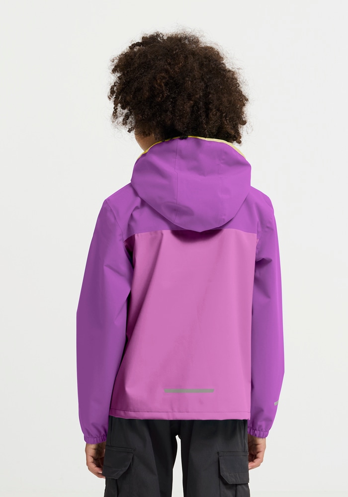 Jack Wolfskin Regenjacke »ADVENTURETRIBE 2L JKT K« atmungsaktiv, wasserdicht, mit Reissverschluss, normale Länge