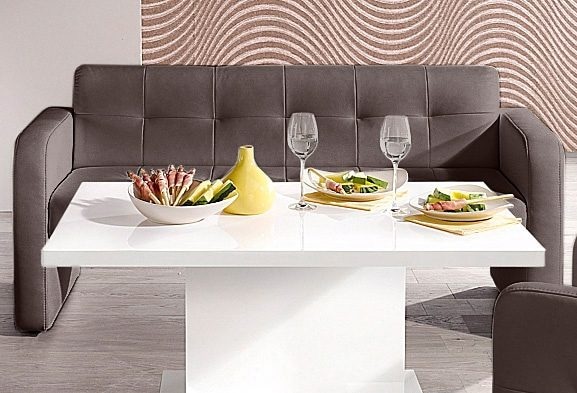 exxpo - sofa fashion Banc »Barista Küchensofa, kompakte Stellmasse, Sitzhöhe 49cm« mit Rückenlehne