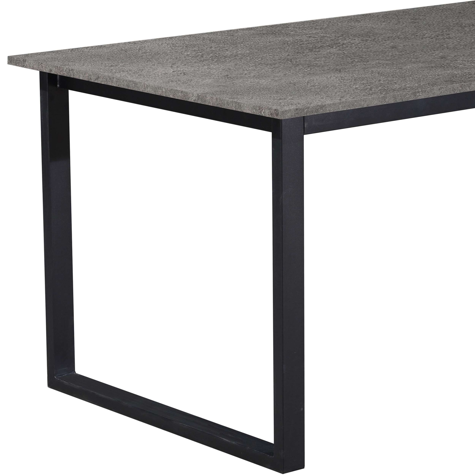 GOODproduct Table de salle à manger »Barcell« schwarzes Metallgestell, Plattenvarianten wählbar, sowie Grössen