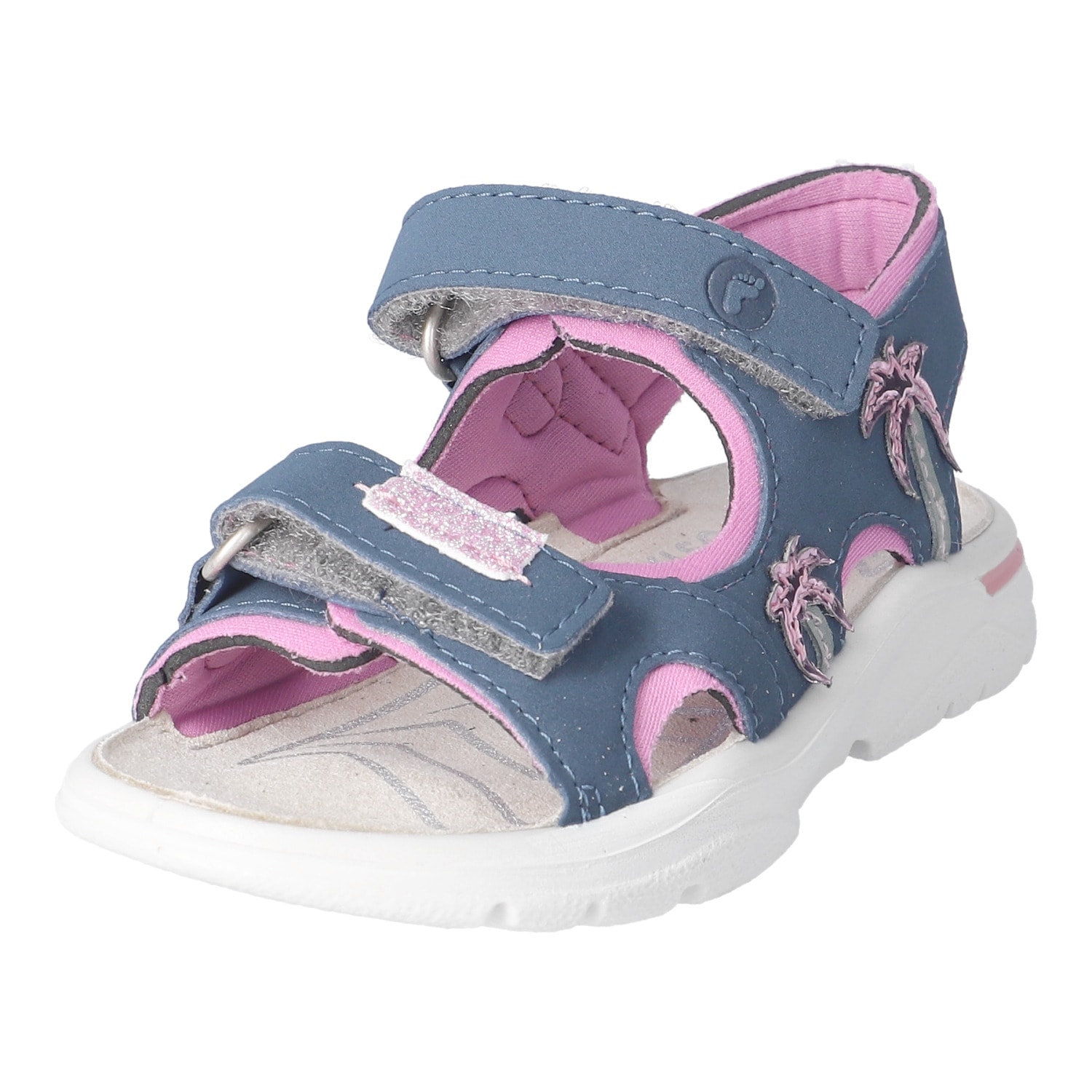 Ricosta Sandale »Carmi«  Klettschuh mit Glitzer, mit WMS, Grössenschablone zum Download
