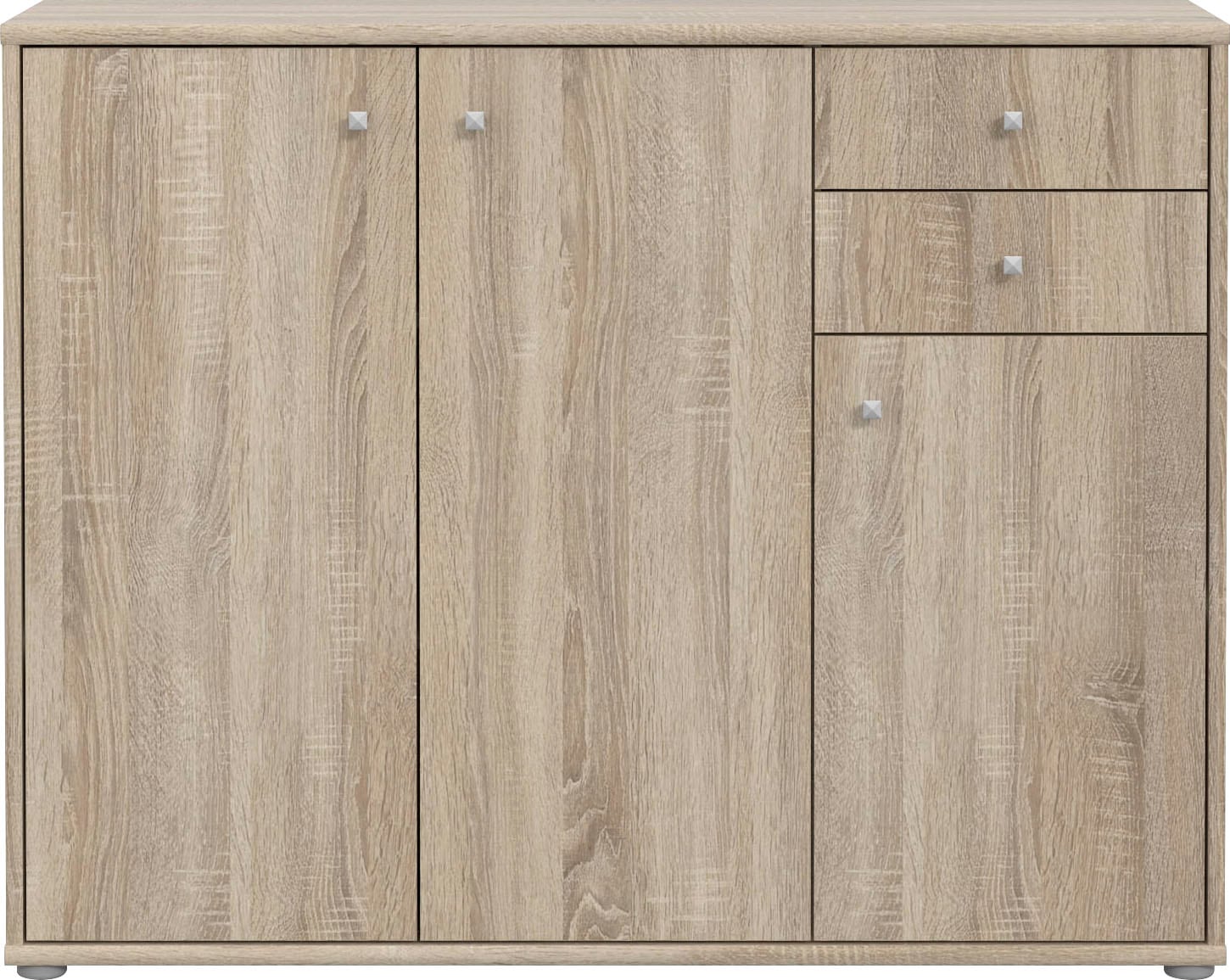 FORTE Commode »Tempra, Kommode, 3 Türen, 2 Schubkästen, viel Stauraum« Largeur 108,8 cm