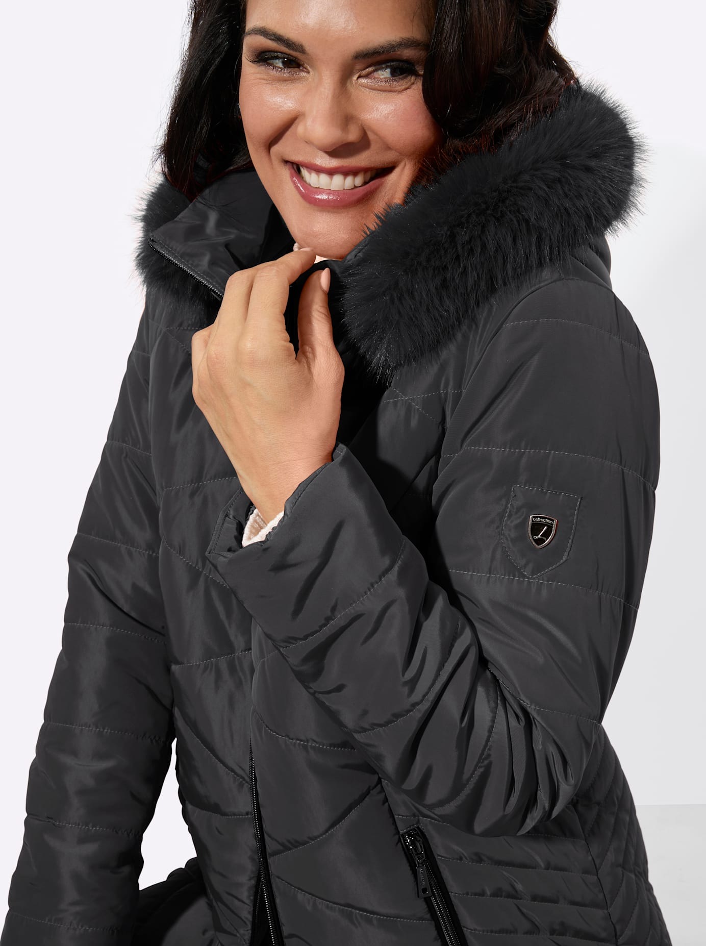 Casual Looks Veste longue mit Kapuze