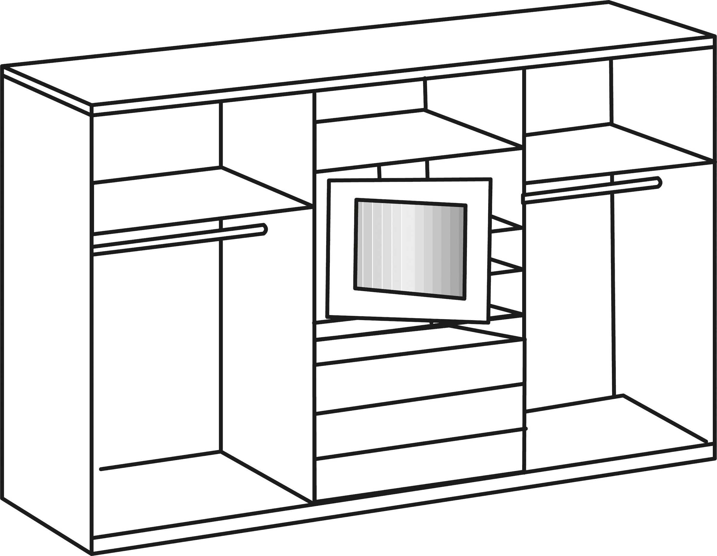 Wimex Armoire à portes coulissantes »Magic by fresh to go« mit drehbarer Spiegeltür