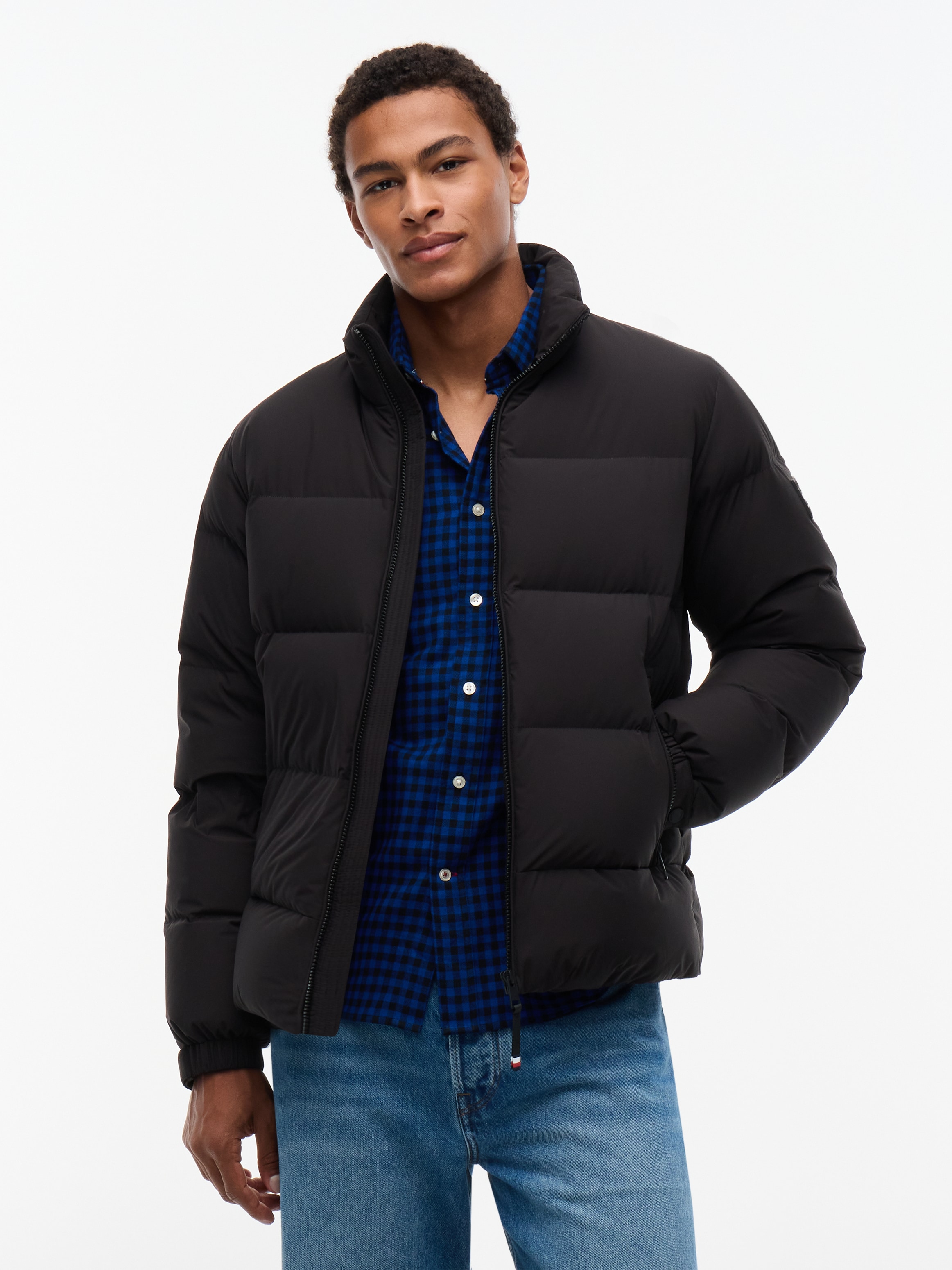 Tommy Hilfiger Doudoune »DOWN STAND PUFFER« veste d'hiver, rembourrage en duvet doux