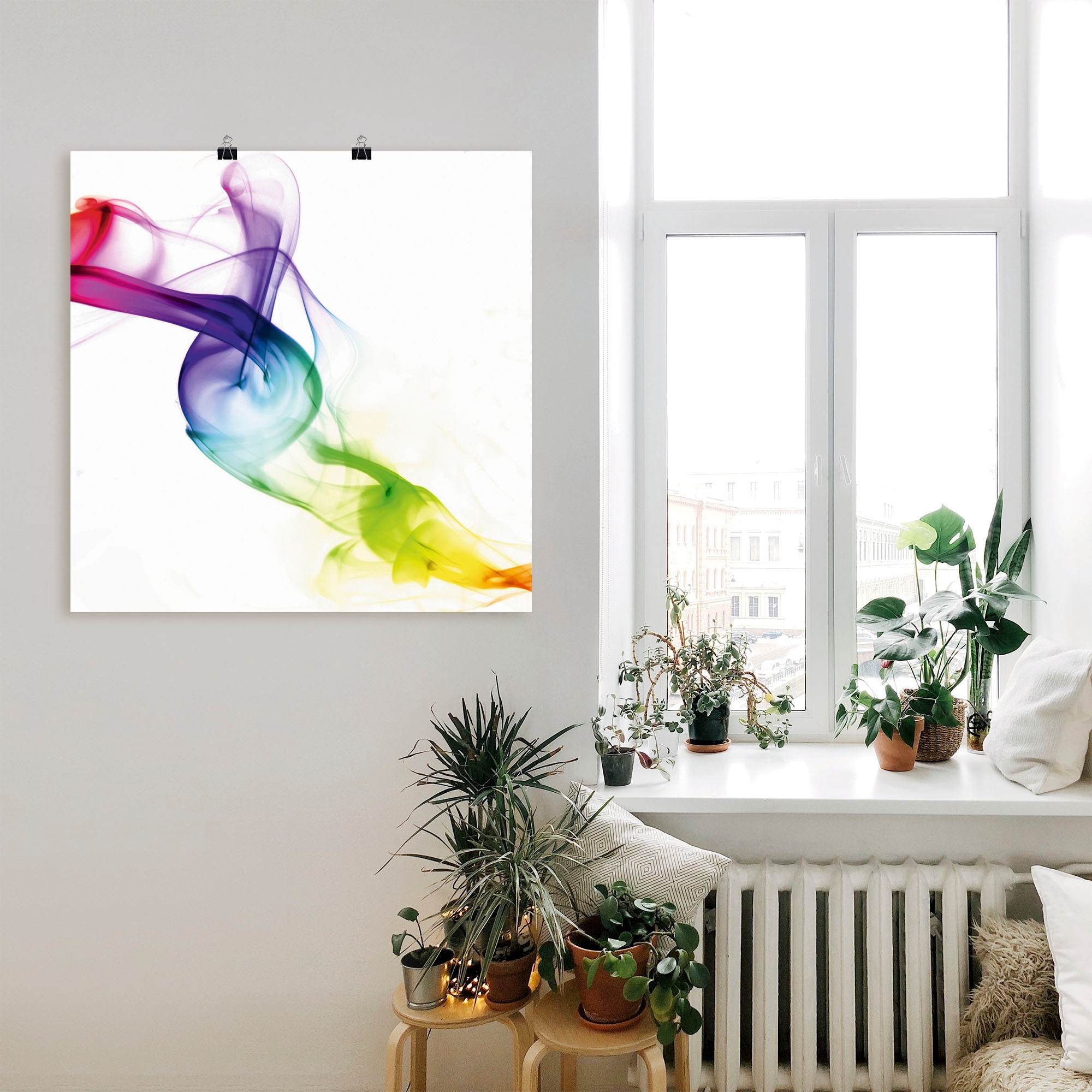 Artland Wandbild »Rauch - Abstrakt« Gegenstandslos 1 Stk. tlg. als Leinwandbild, Poster in verschied. Grössen