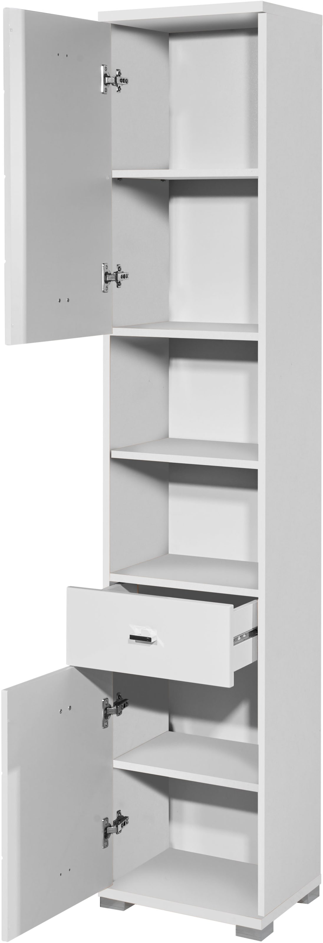 BASIC by Balculina Hochschrank »Pool, Badezimmerschrank BxHxT 38x190x30« 1 Stk. tlg. Breite 38cm, Tür L/R montierbar