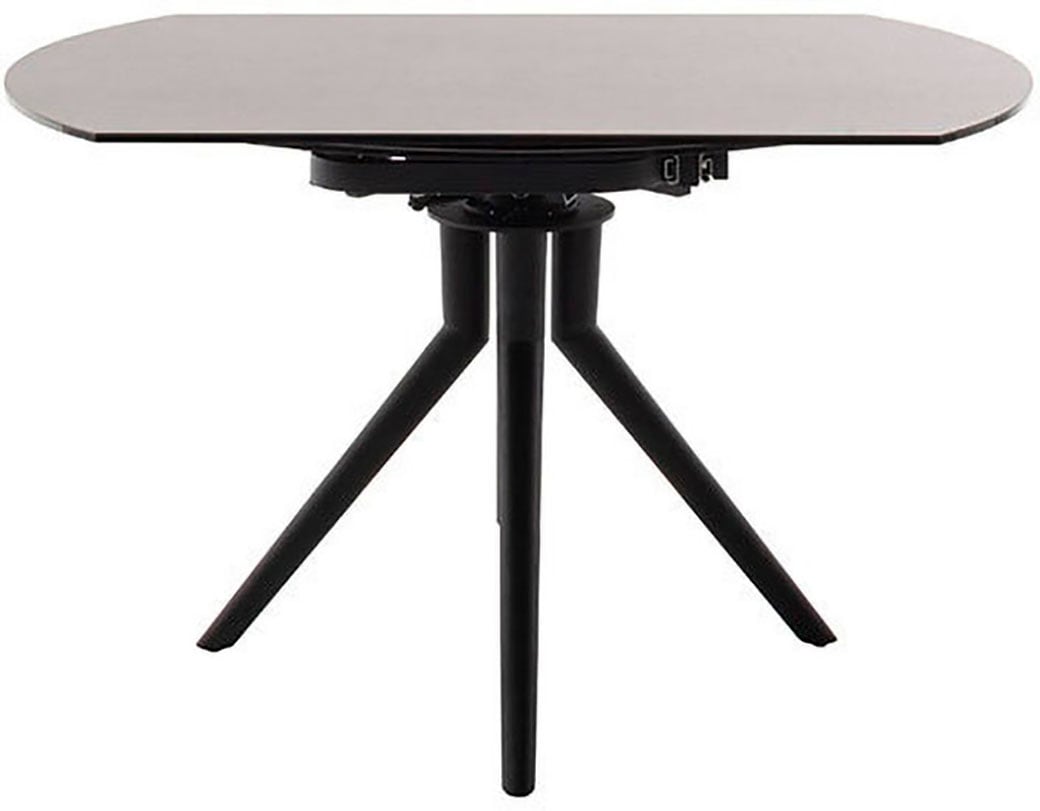 MCA furniture Table de salle à manger »RUBIKON Vierfusstisch 90-135 cm« Einzelstück,  Keramik, Metall, Längsseitenauszug, ausziehbar, 13 mm