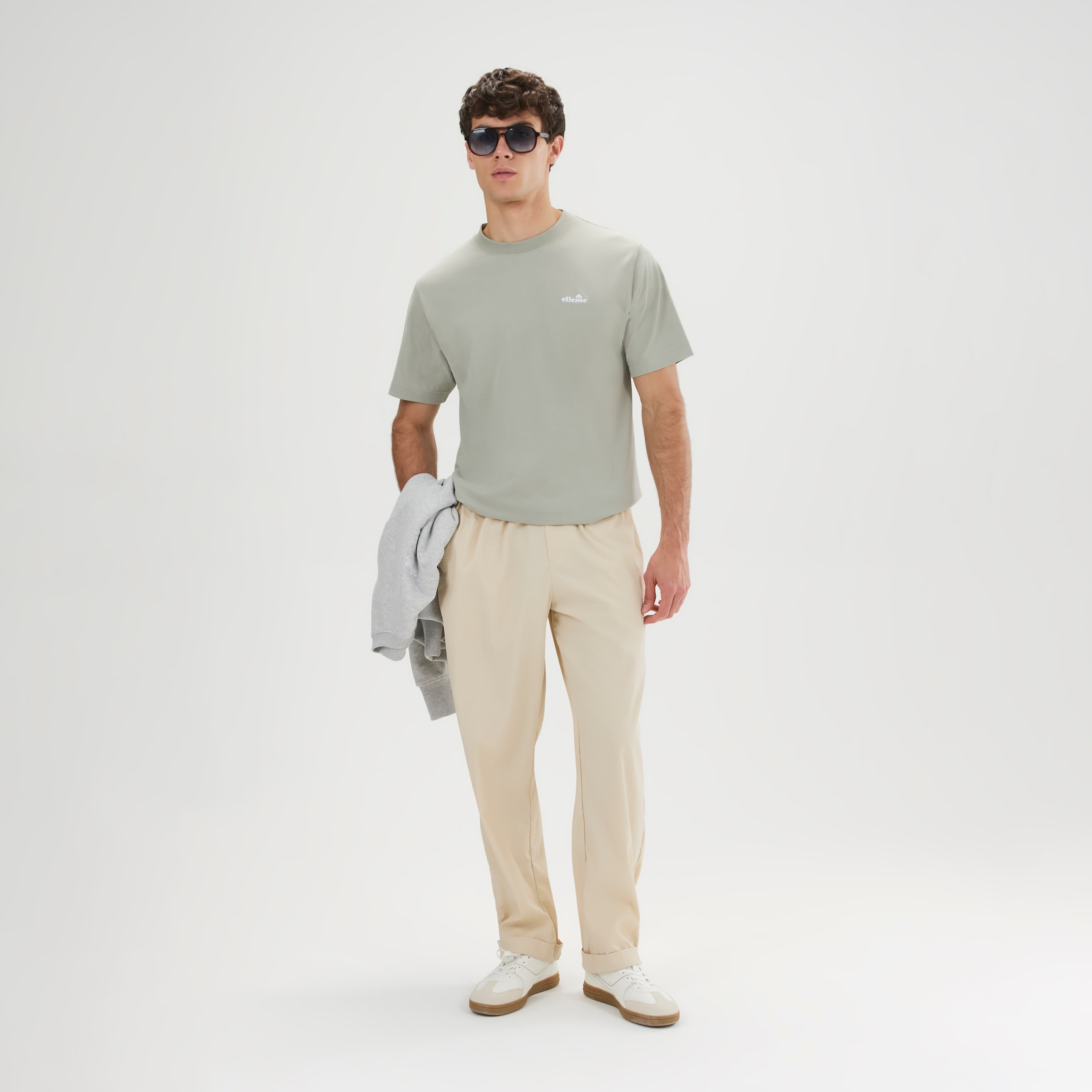 Ellesse T-shirt »ACCIANO T-SHIRT« manches courtes, col rond, sans fermeture, en coton