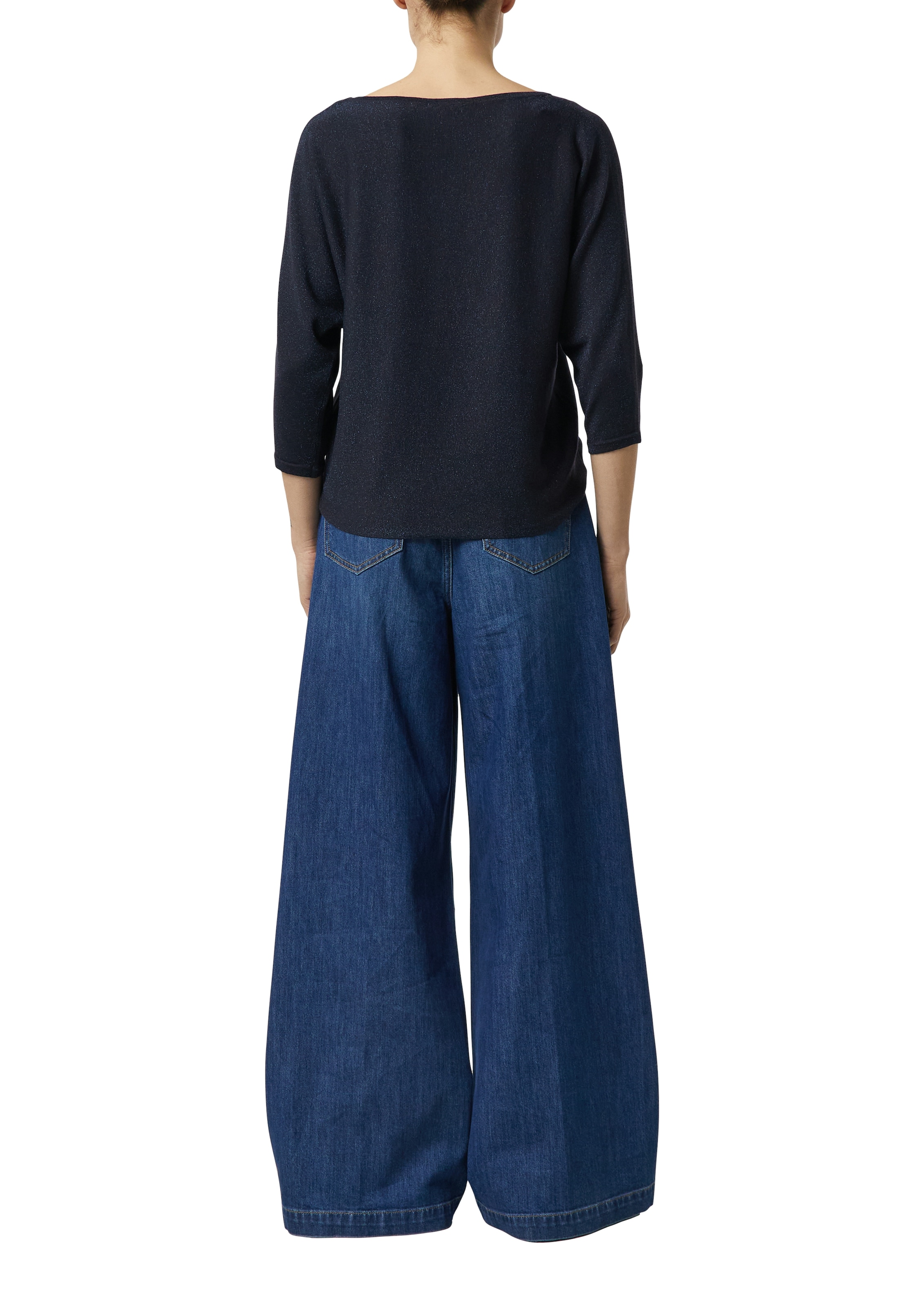 Comma Pull à manches 3/4 mit Glitzer-Details