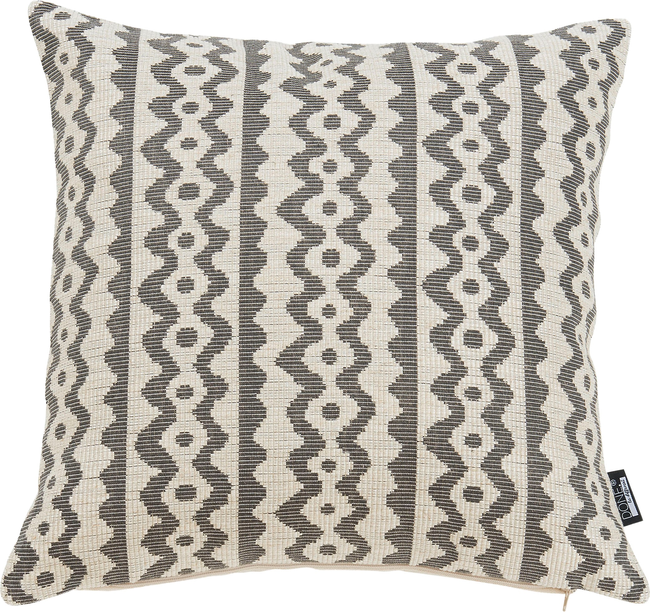 done.® Coussin décoratif »Lidia« Jacquardgewebte Kissenhülle ohne Füllung mit Leinenanteil, 1 Stück