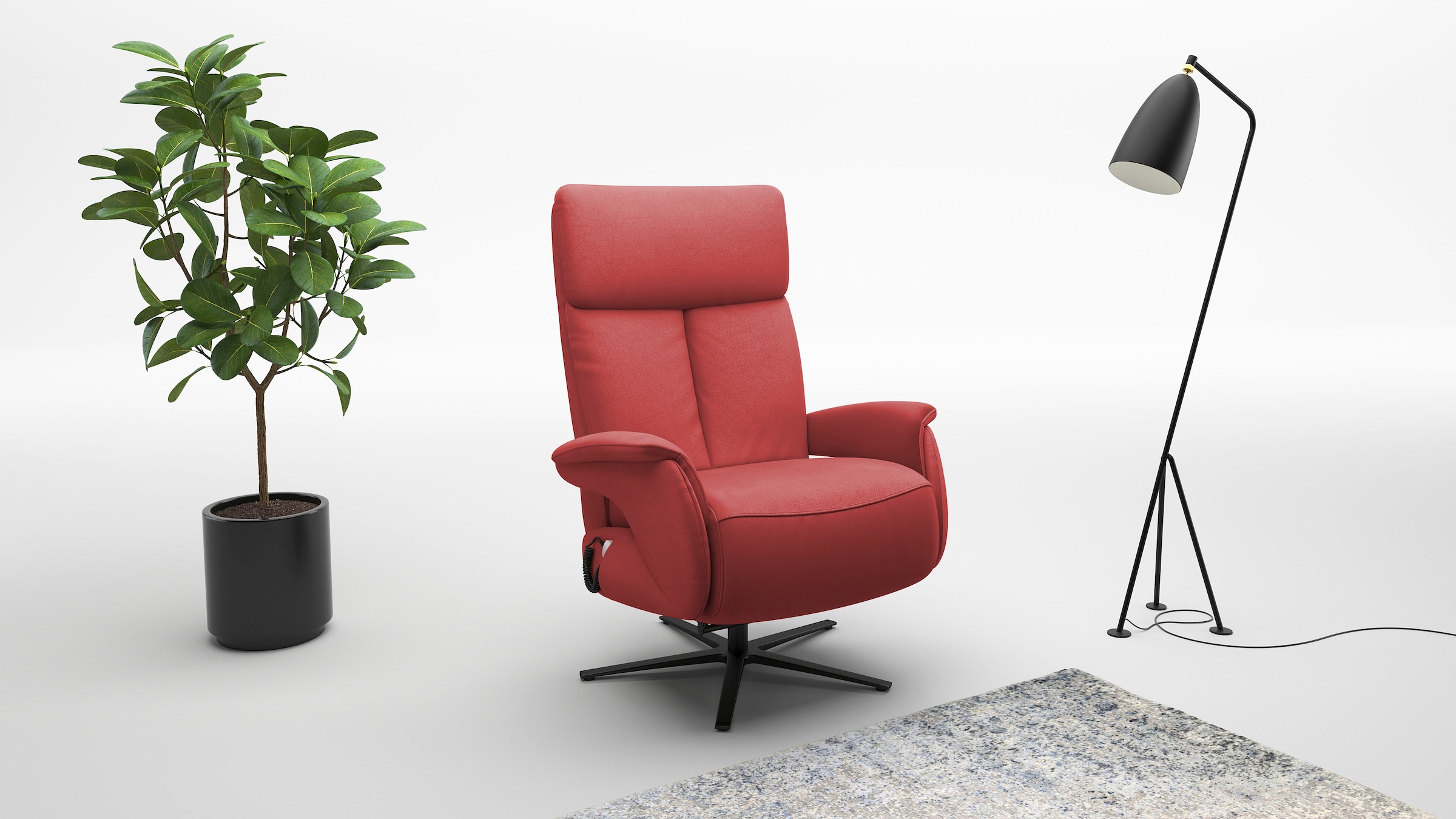sit&more TV-Sessel »Triple Seven Xtra large, bis 200kg belastbar, mit Herz-Waage Funktion« inkl. Kopfteil- & Drehfunktion, wahlweise mit Akku und Aufstehhilfe