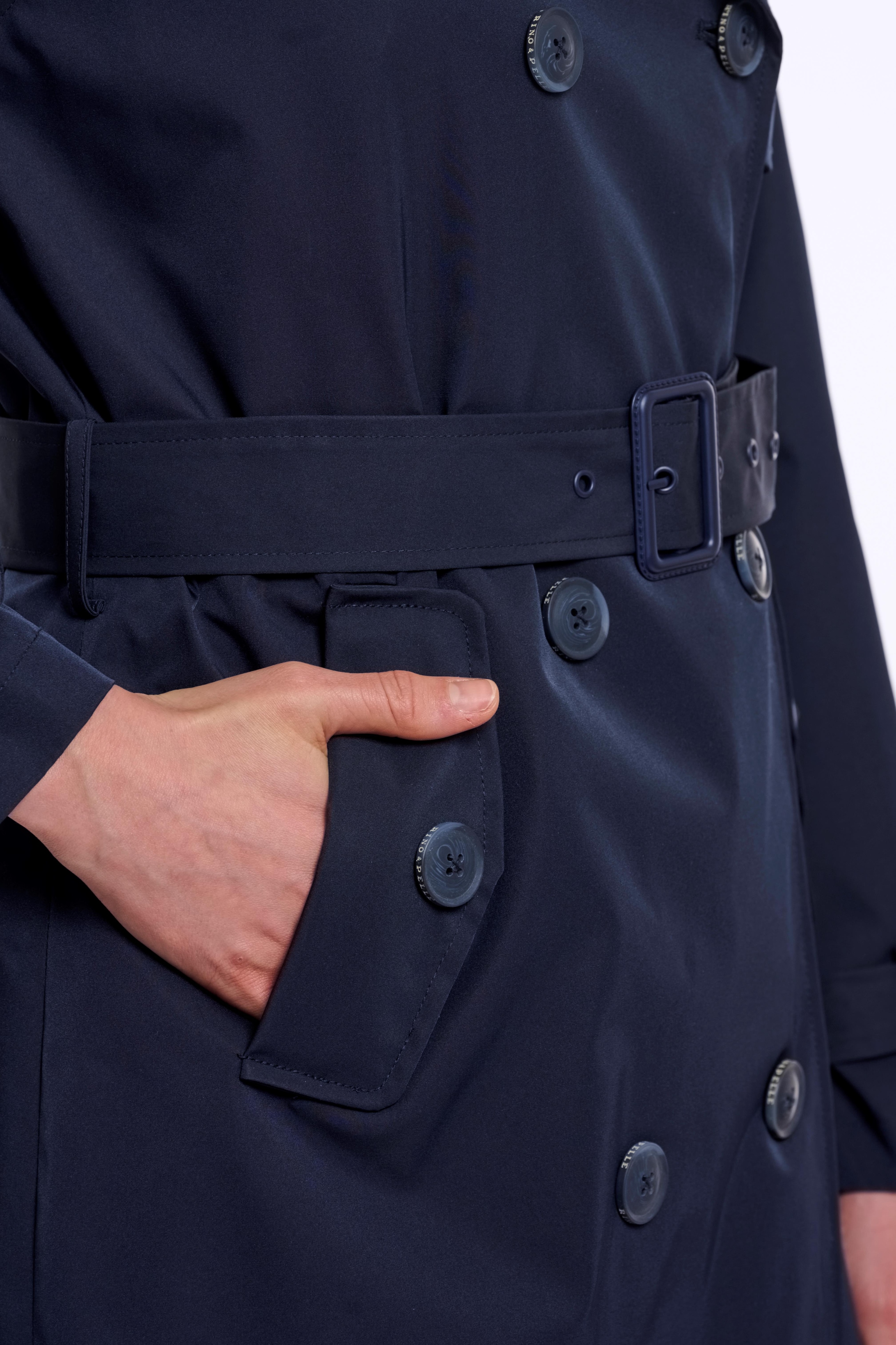 Rino & Pelle Trench-coat »ERA« mit doppelter Knopfleiste und Gürtel