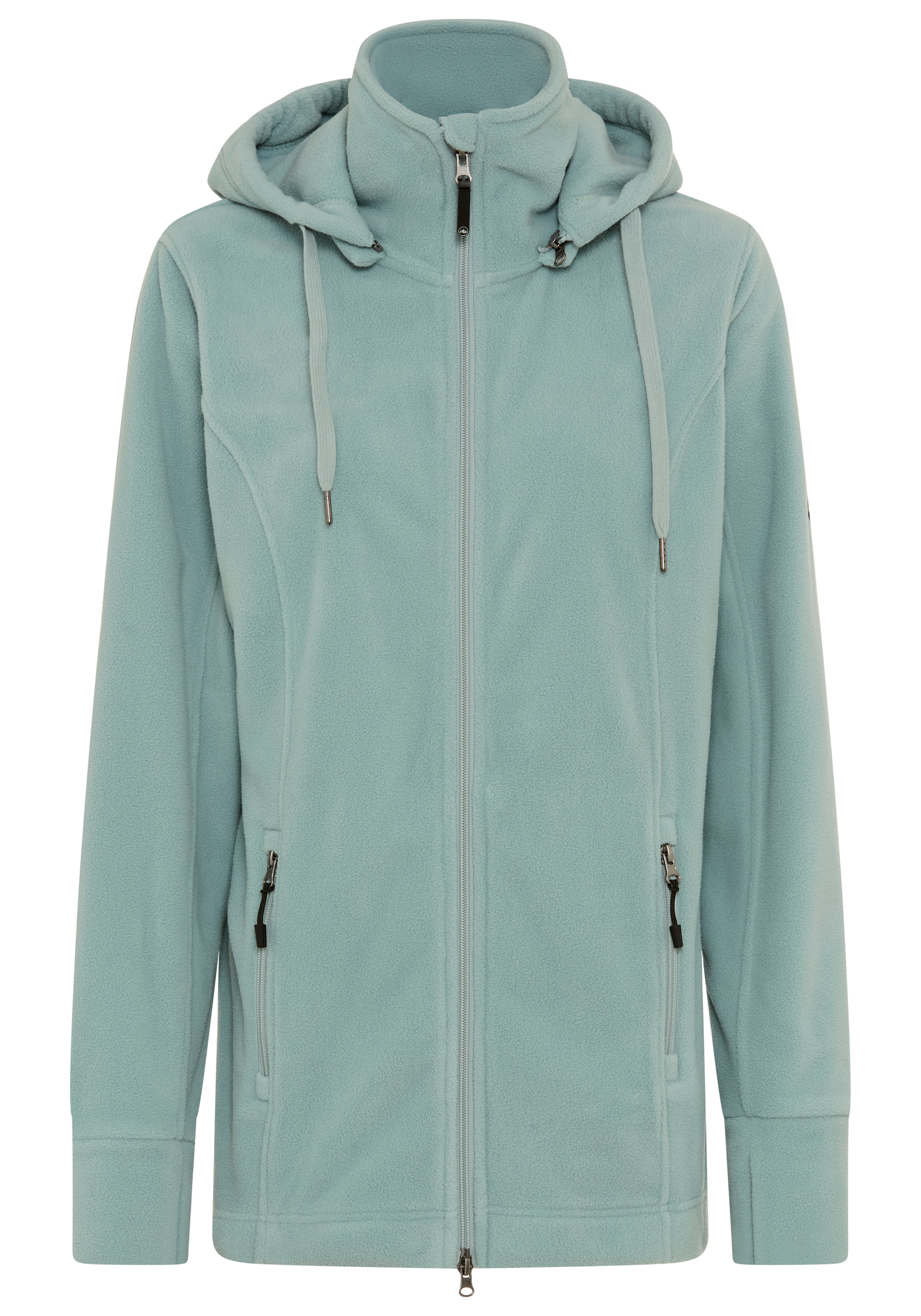 Polarino Veste polaire »Grosse Grössen« avec capuche pour les jours froids, en polaire, style sportif, respirant