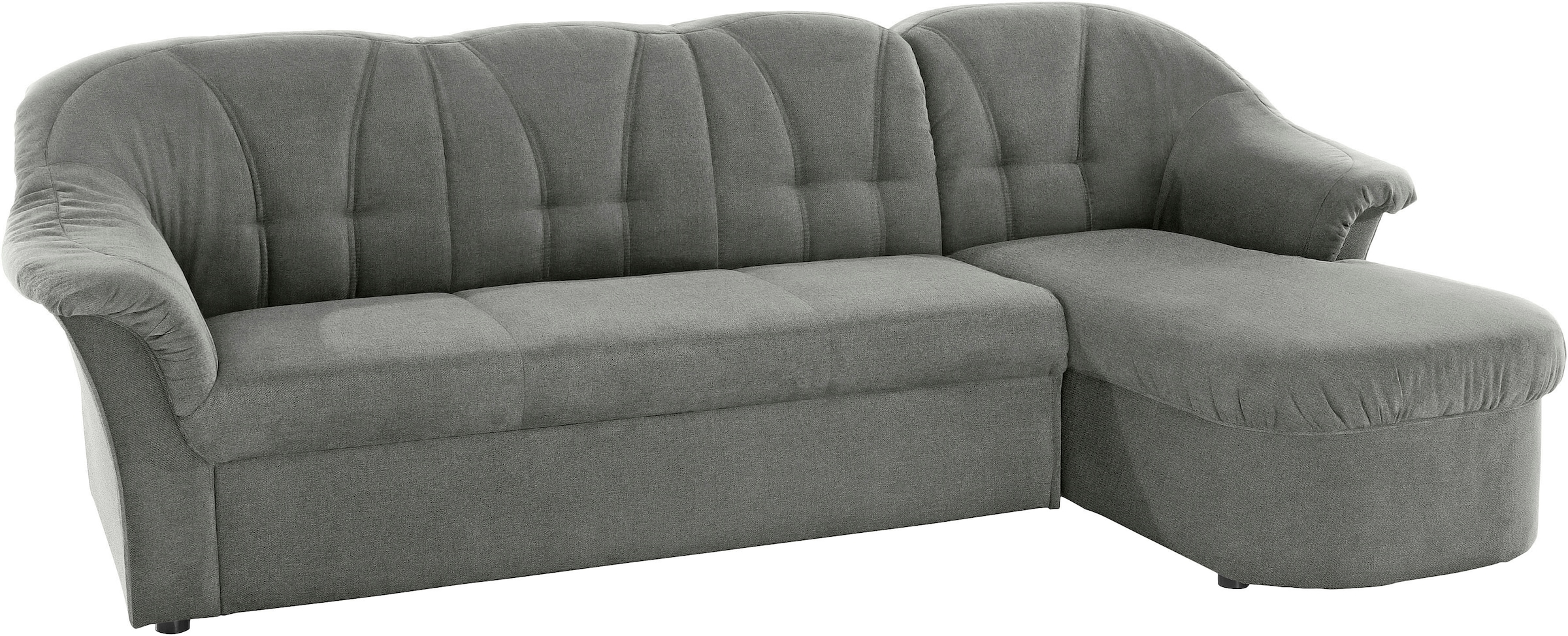 DOMO collection Ecksofa »Pegnitz, elegante Rückensteppung,  komfortabel, Breite 238cm, L-Form« wahlweise mit Bettfunktion