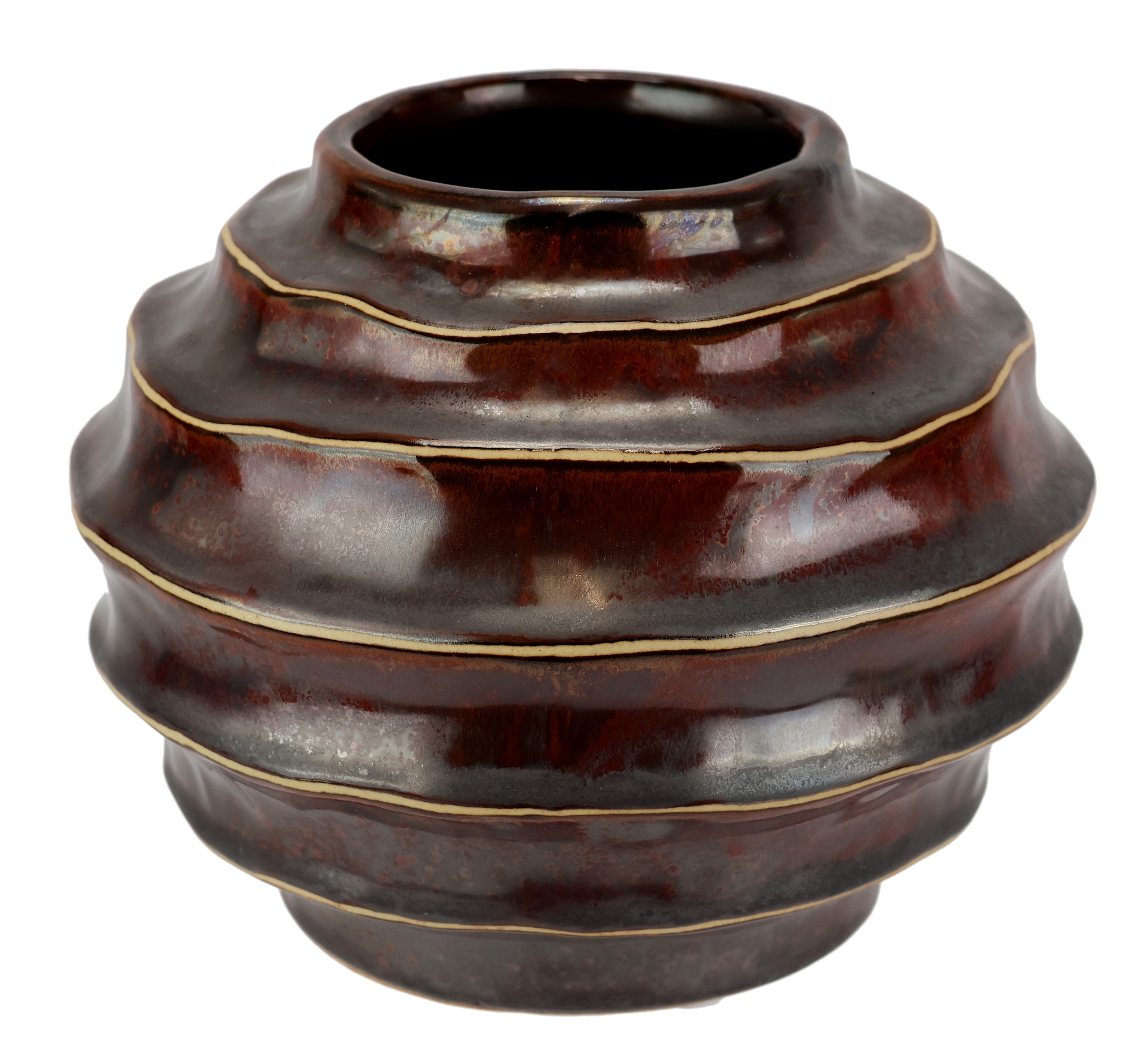 I.GE.A. Vase décoratif »Vase aus Keramik« Dekovase Blumenvase Modern für Tischdeko Tischvase Deko Trockenblume