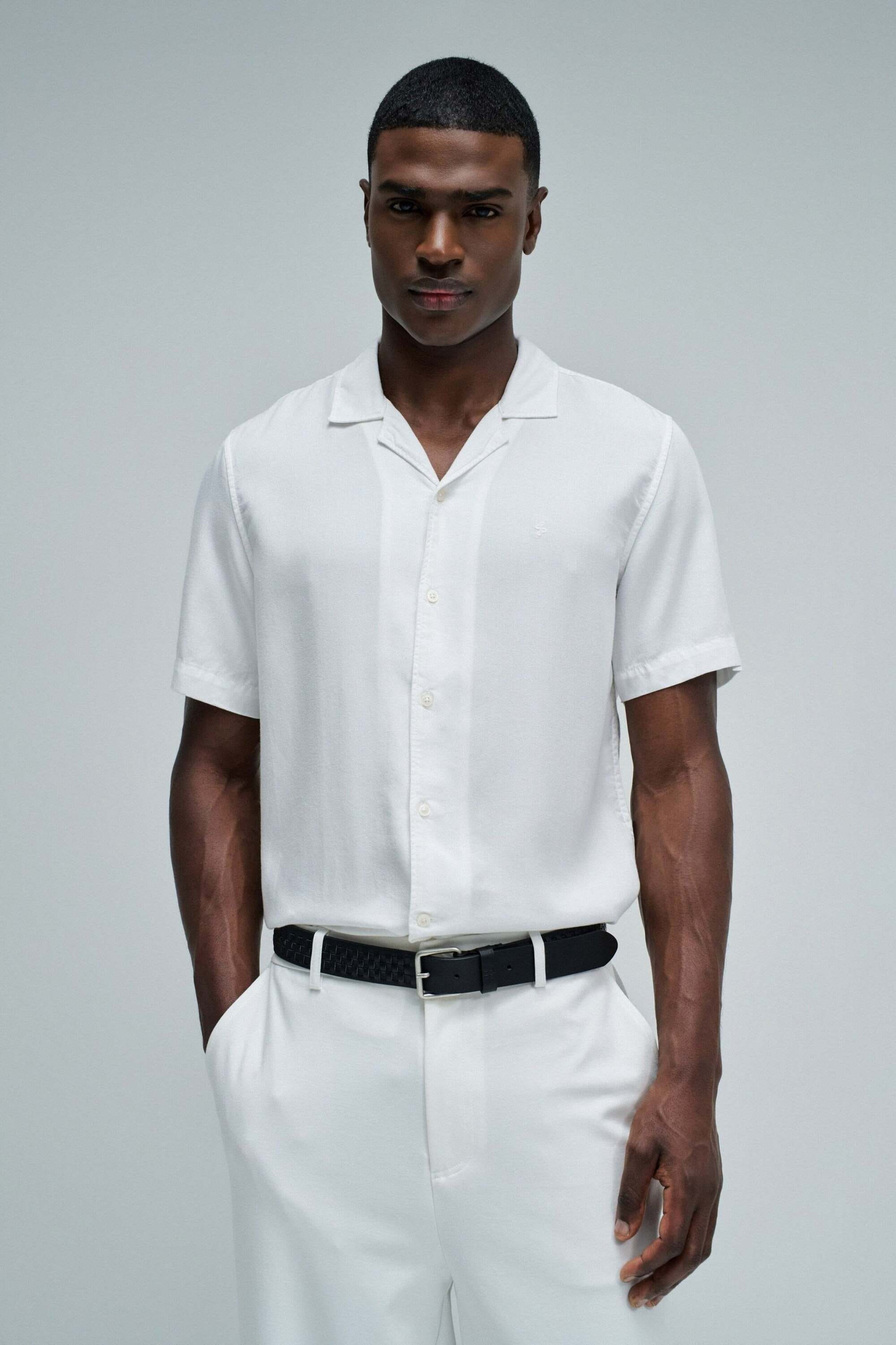 Salsa Chemise à manches courtes »Salsa Jeans Kurzarmhemd Shirt Light Denim«