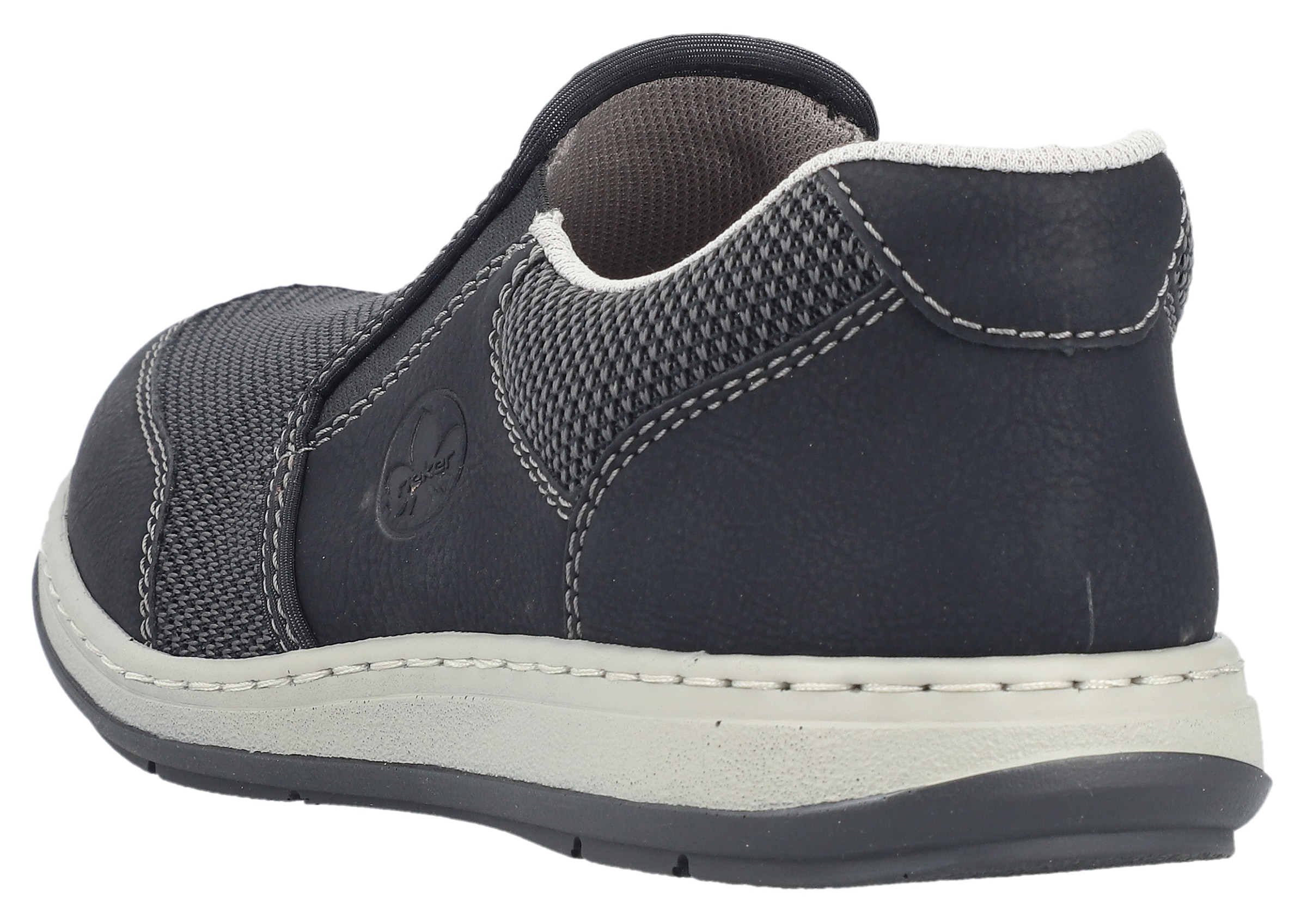 Rieker Slipper  , Slip-on Sneaker, Schlupfschuh, Halbschuh, Freizeitschuh mit Stretch