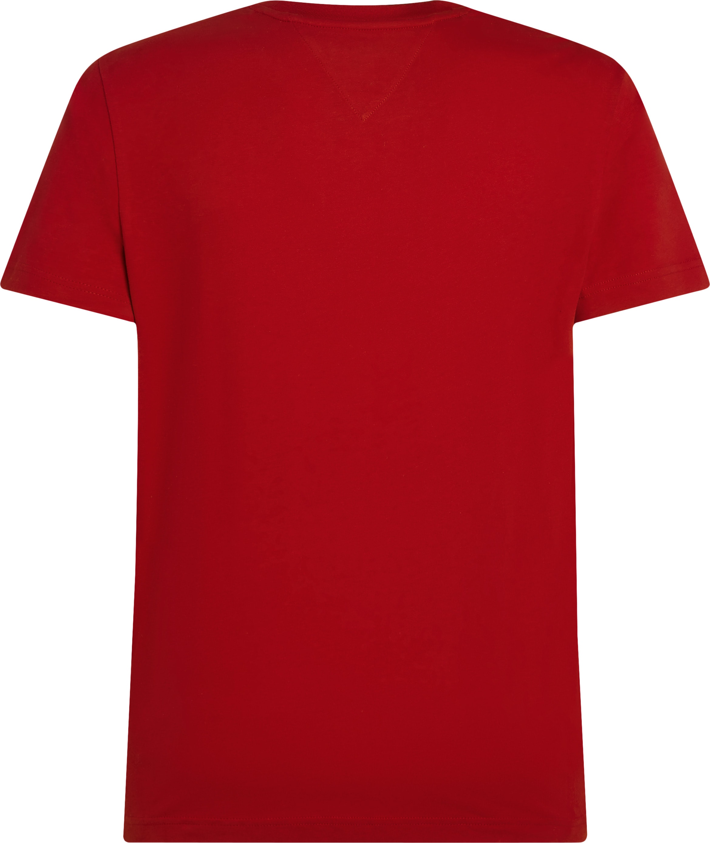 Tommy Hilfiger T-shirt »ESSENTIAL REG FIT SOLID TEE mit Stickerei und Rundhals« unifarben, casual, regular fit, Baumwolle, Rundhals