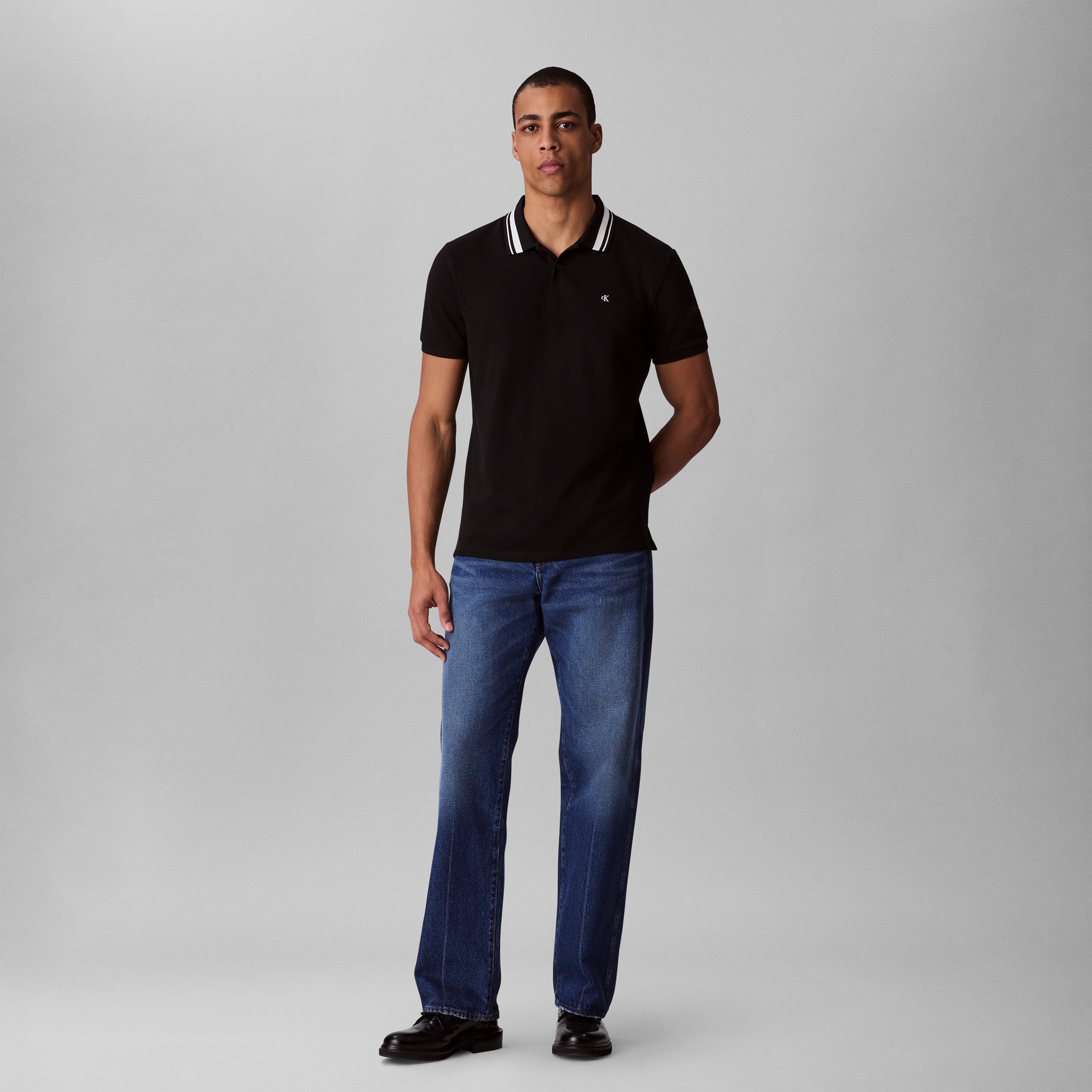 Calvin Klein Jeans Poloshirt »SS CSL PQ CLSSC TPPD« Mit Rundhalsausschnitt