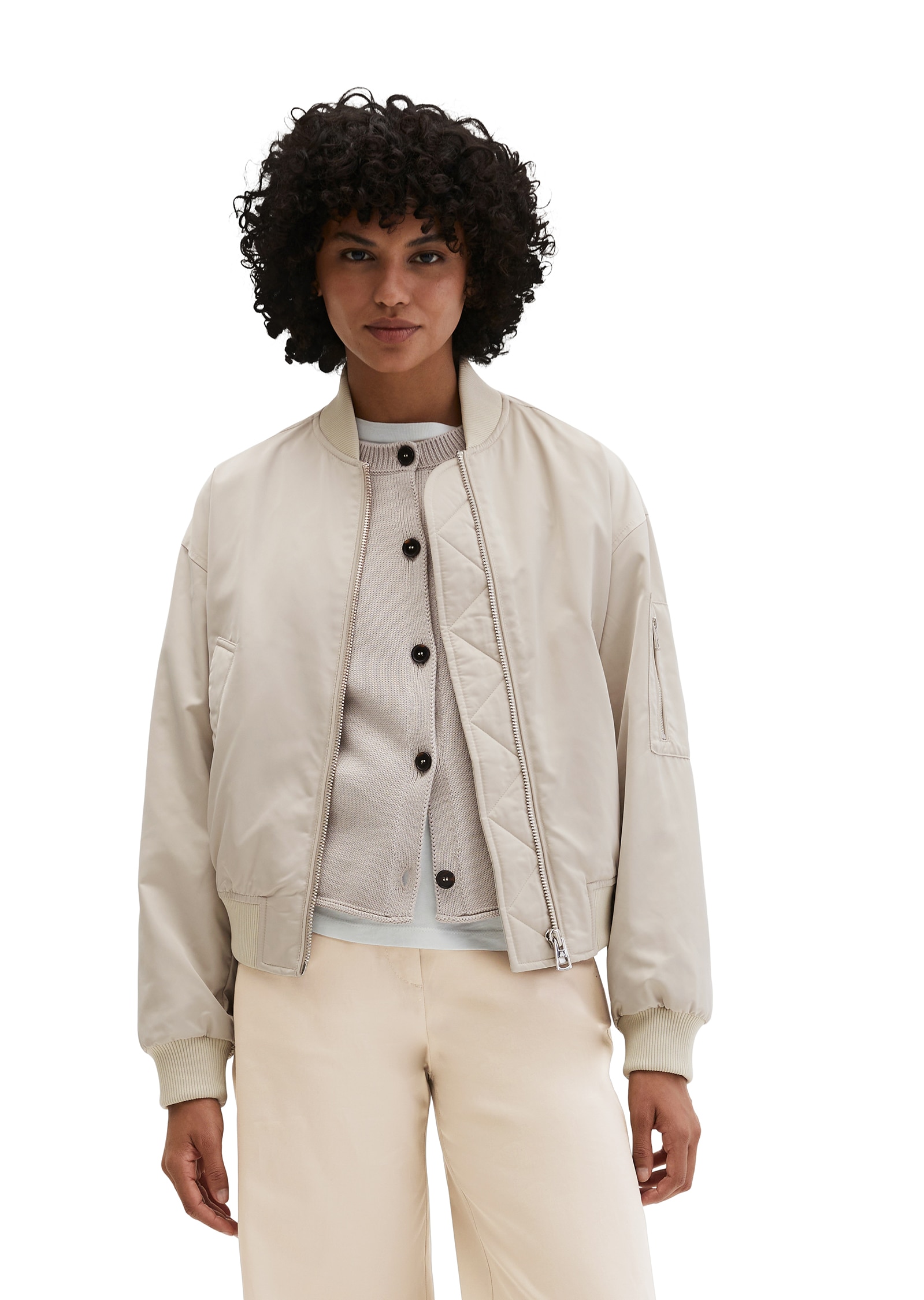 Marc O'Polo Blouson ohne Kapuze regular Fit, mit praktischen Eingrifftaschen, leicht gefüttert