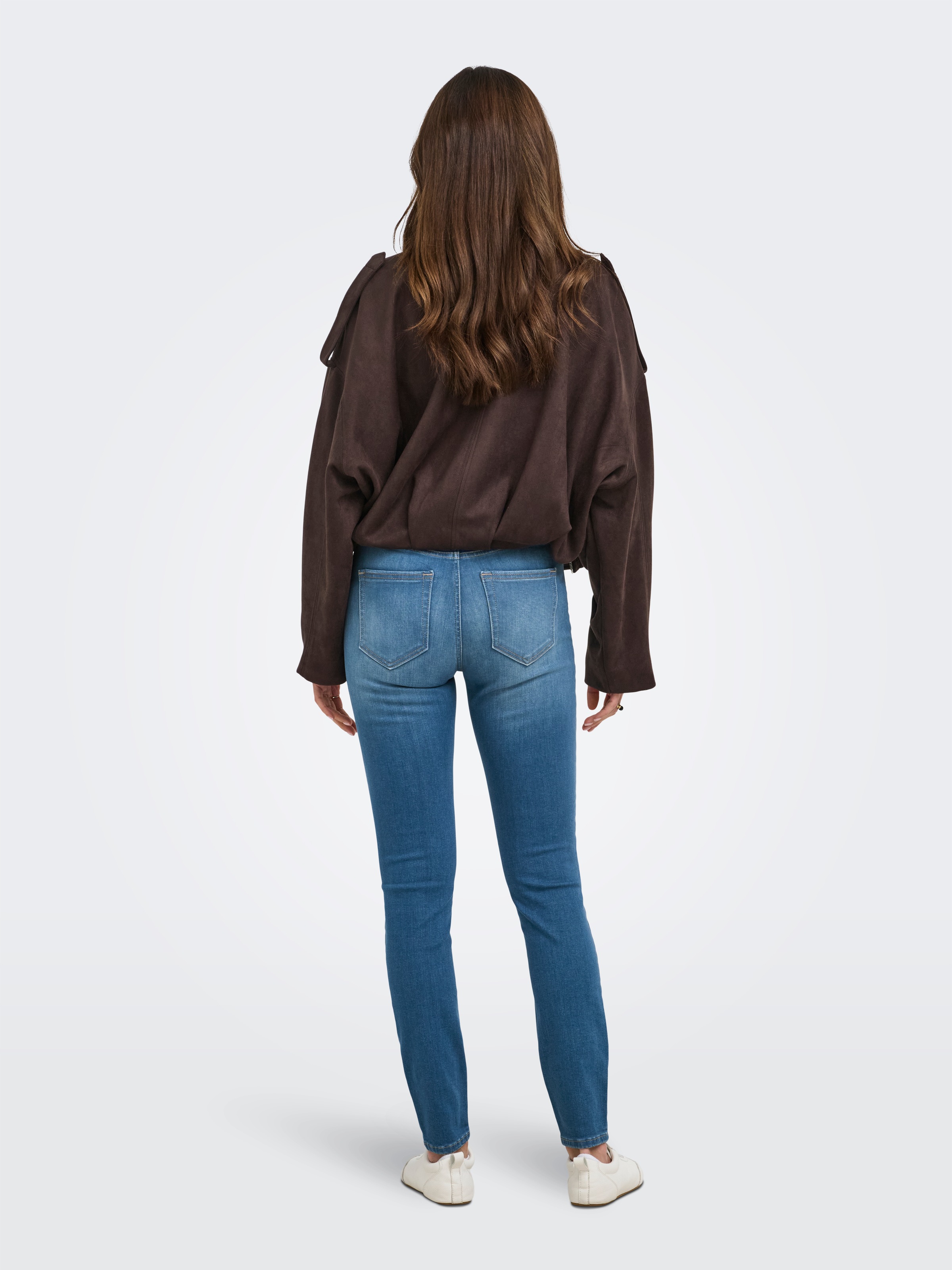 ONLY Jeans skinny »ONLBLUSH HW SKINNY ANK DNM« mélange de coton, coupe skinny