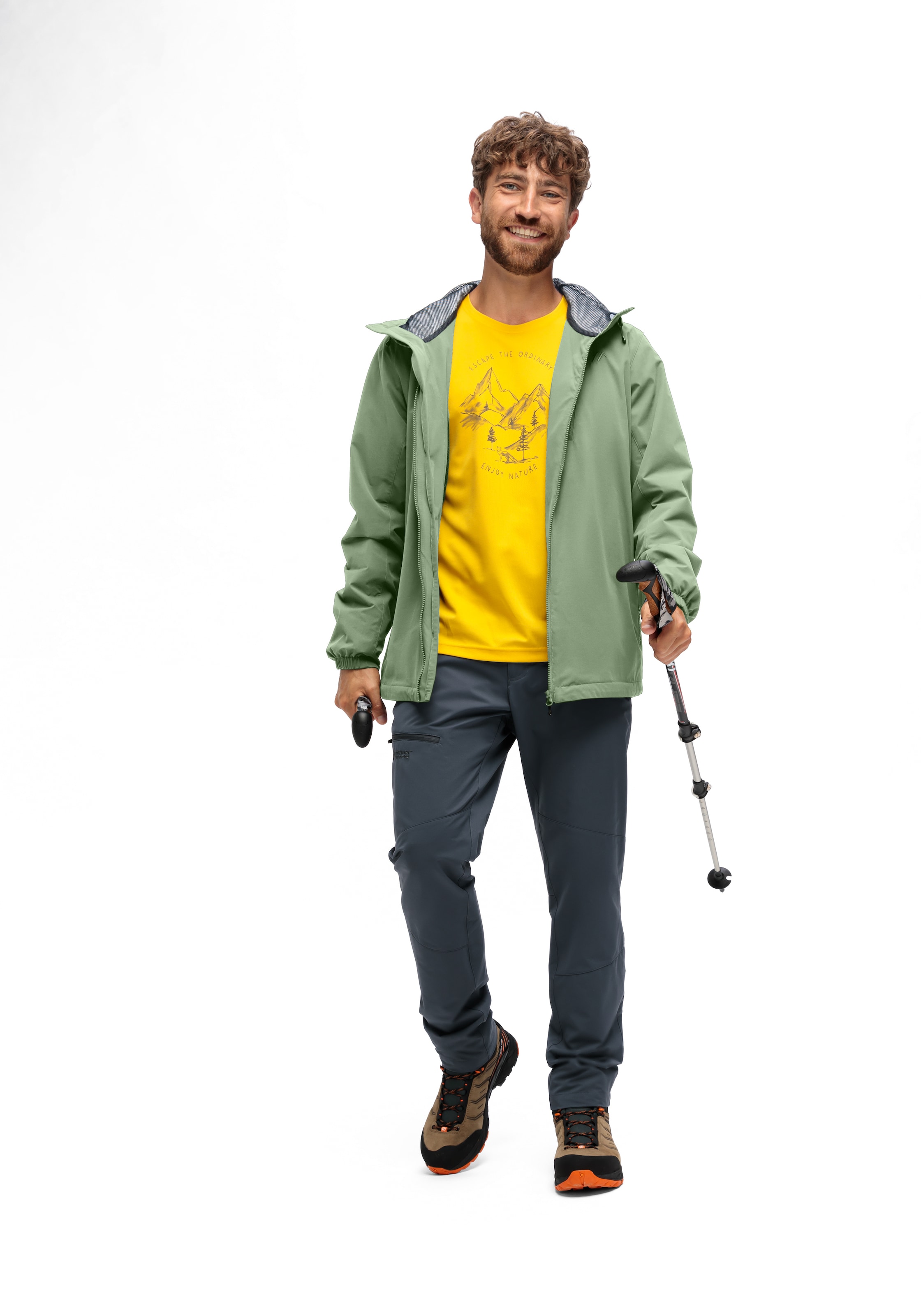 Maier Sports Outdoorjacke »ArorA Loop M« Herren Jacke wasserdicht, Funktionsjacke 3 Taschen aussen + Innentasche